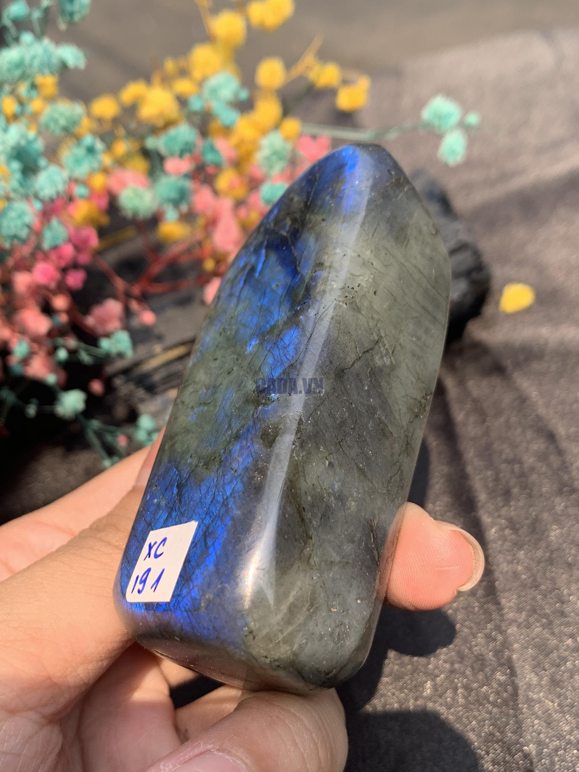 ĐÁ XÀ CỪ – HẮC NGUYỆT QUANG – Labradorite (XC191) – KL: 0,162KG