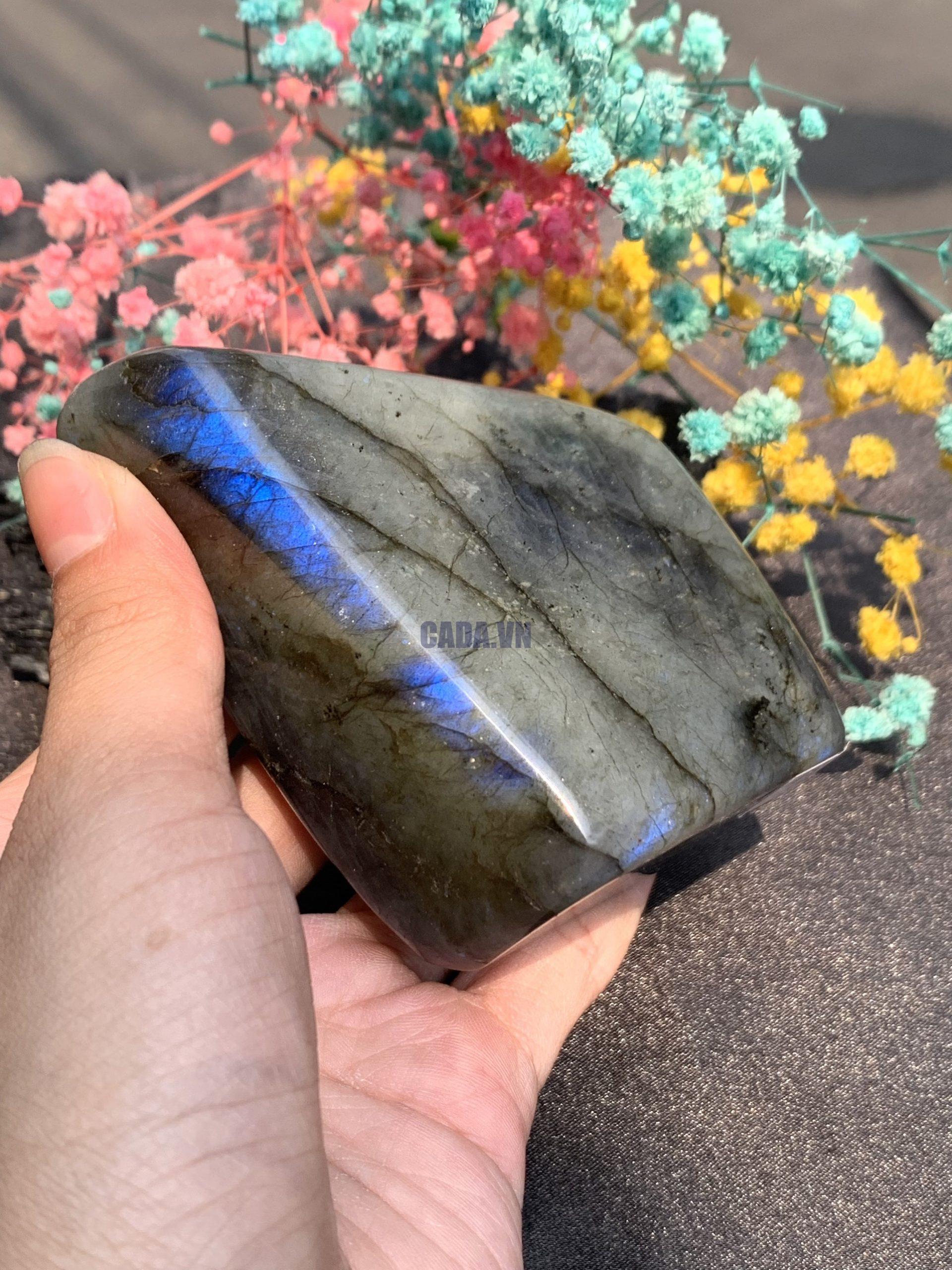 ĐÁ XÀ CỪ – HẮC NGUYỆT QUANG – Labradorite (XC192) – KL: 0,4KG