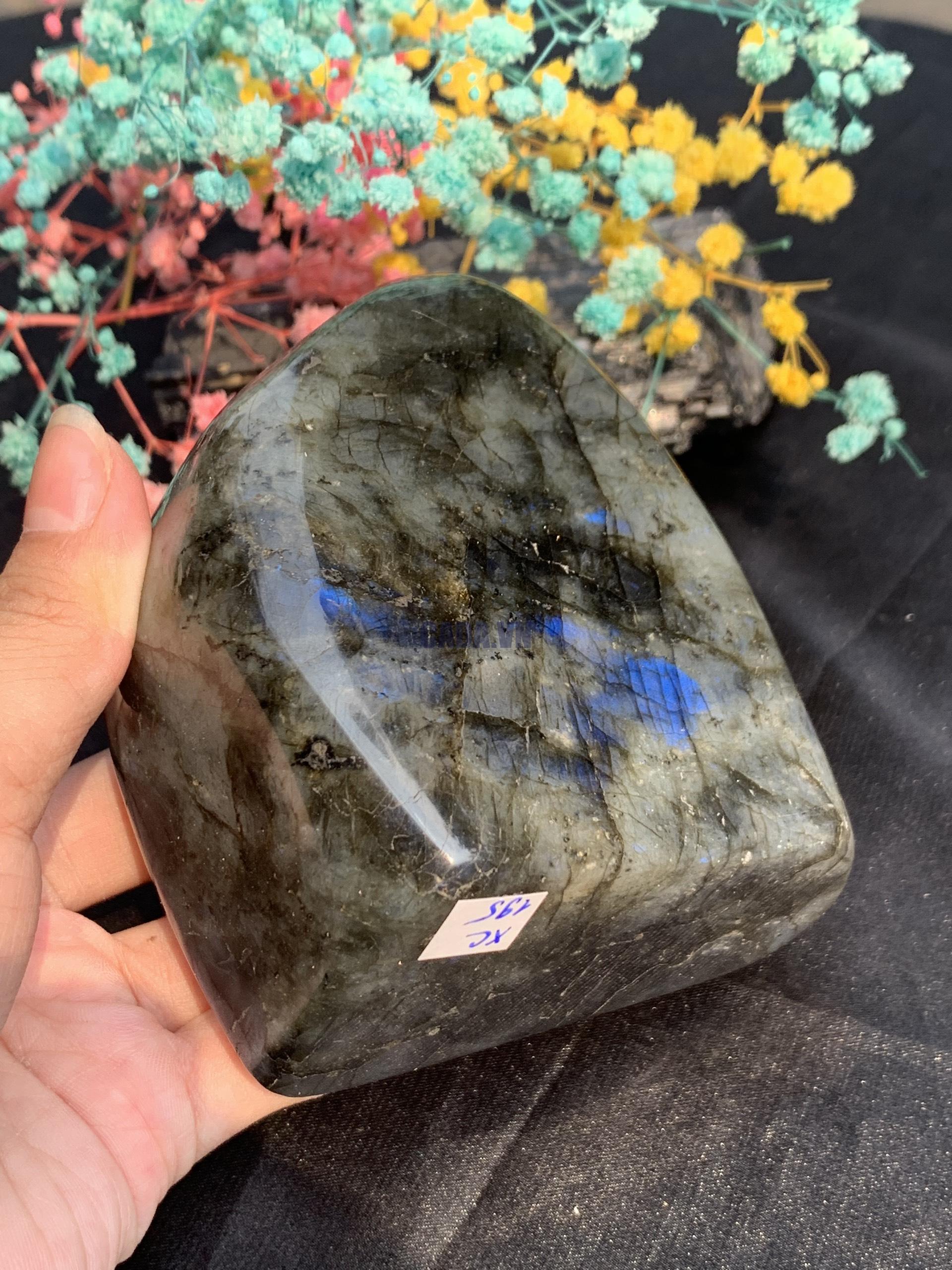 ĐÁ XÀ CỪ – HẮC NGUYỆT QUANG – Labradorite (XC195) – KL: 0,632KG