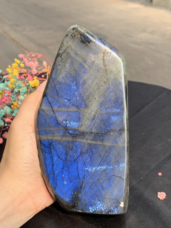 ĐÁ XÀ CỪ – HẮC NGUYỆT QUANG – Labradorite (XC198) – KL: 1,388KG