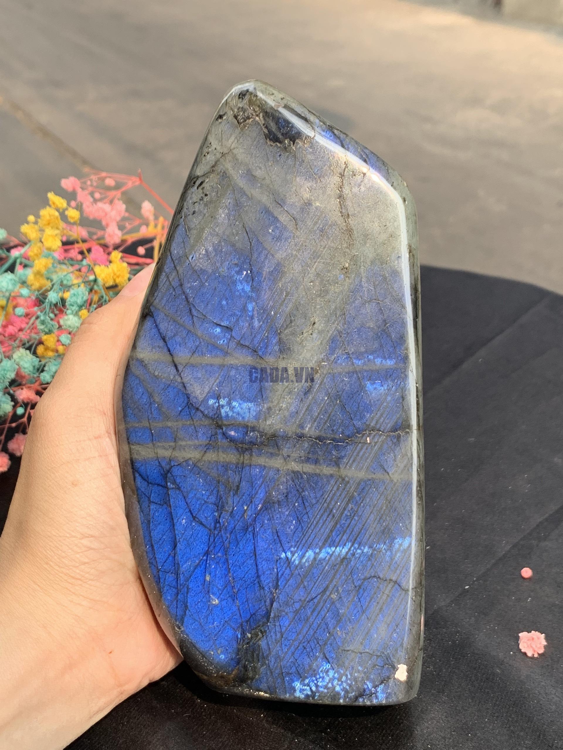 ĐÁ XÀ CỪ – HẮC NGUYỆT QUANG – Labradorite (XC198) – KL: 1,388KG