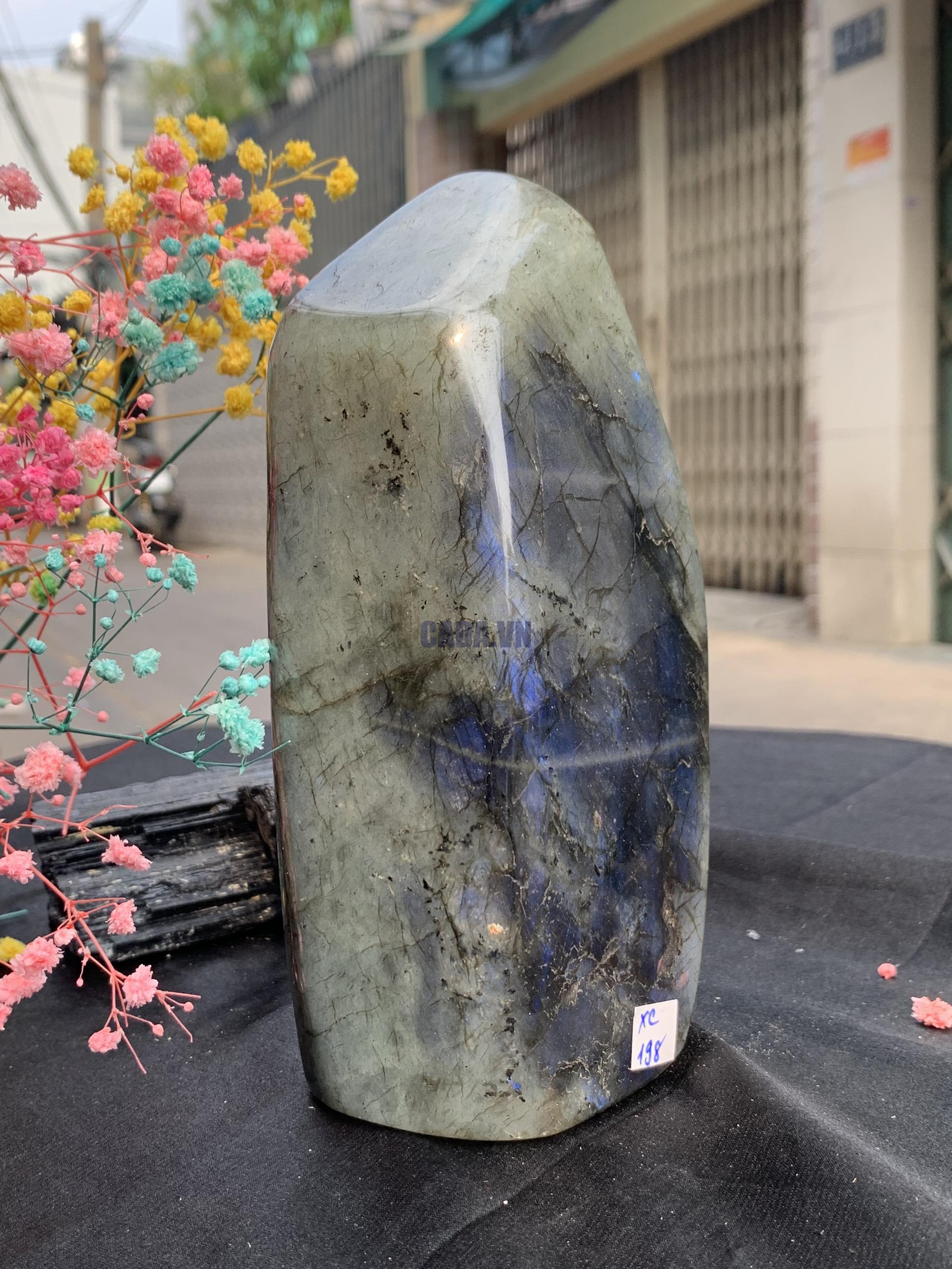 ĐÁ XÀ CỪ – HẮC NGUYỆT QUANG – Labradorite (XC198) – KL: 1,388KG