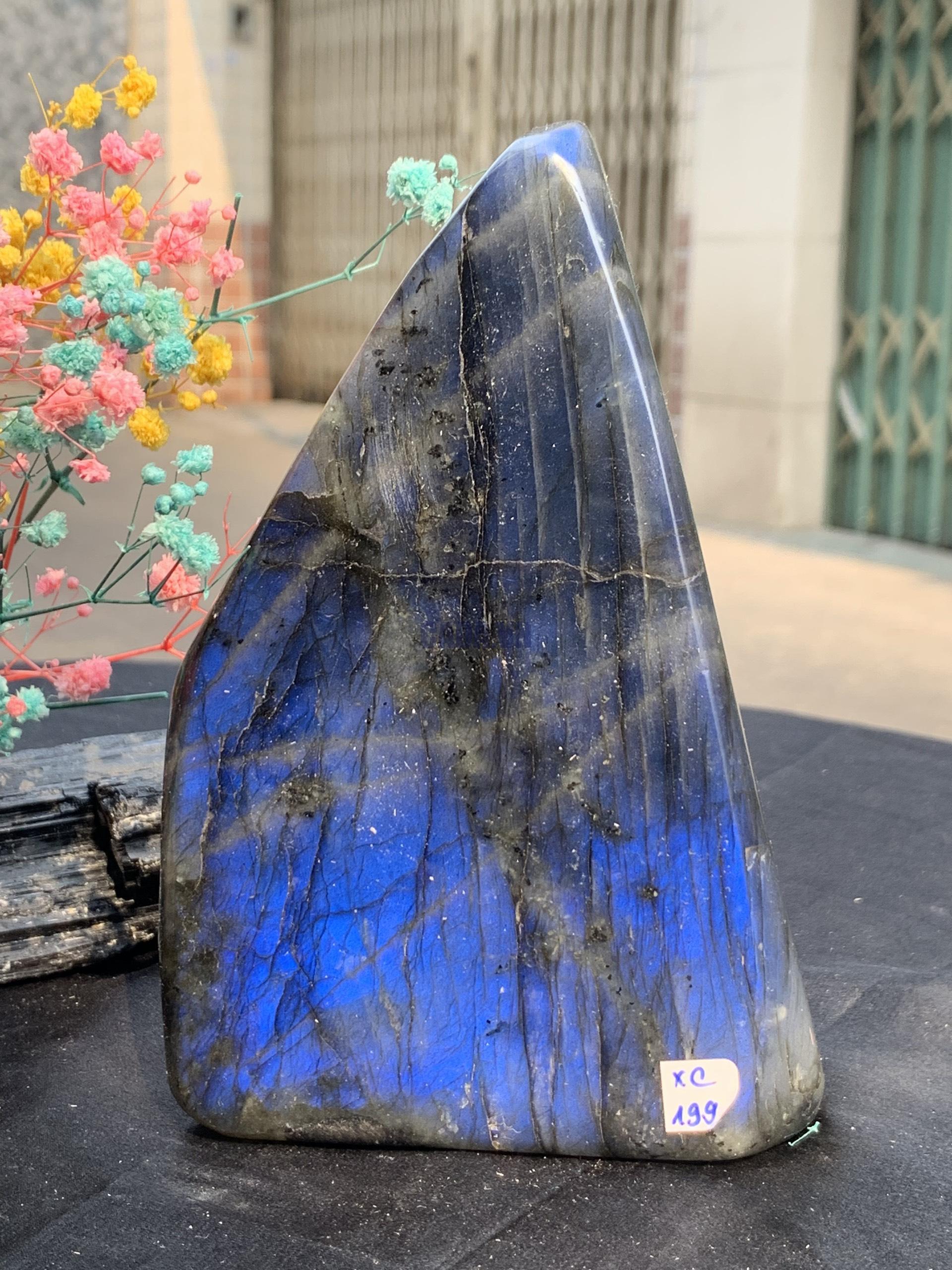 ĐÁ XÀ CỪ – HẮC NGUYỆT QUANG – Labradorite (XC199) – KL: 1,334KG