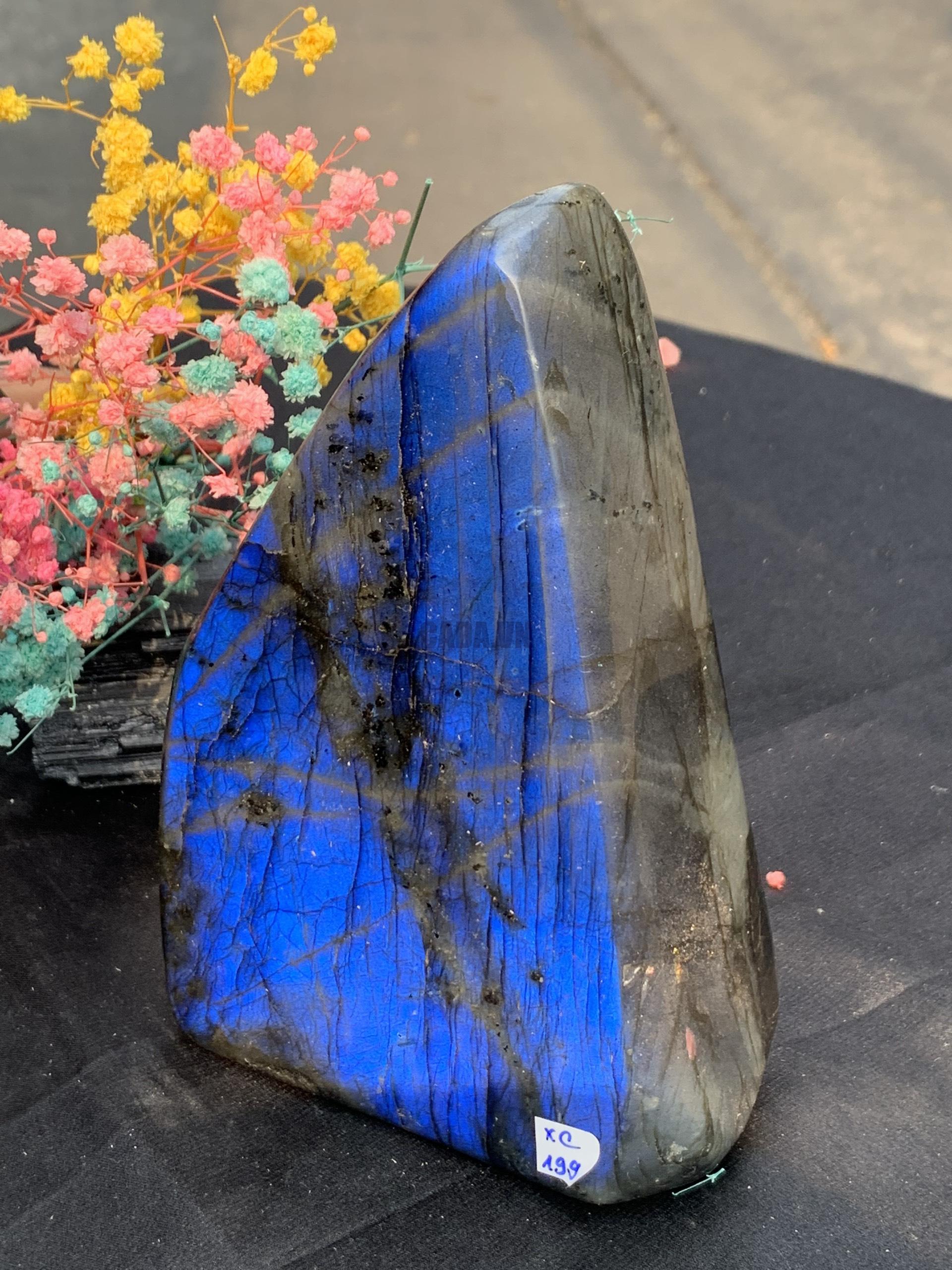 ĐÁ XÀ CỪ – HẮC NGUYỆT QUANG – Labradorite (XC199) – KL: 1,334KG