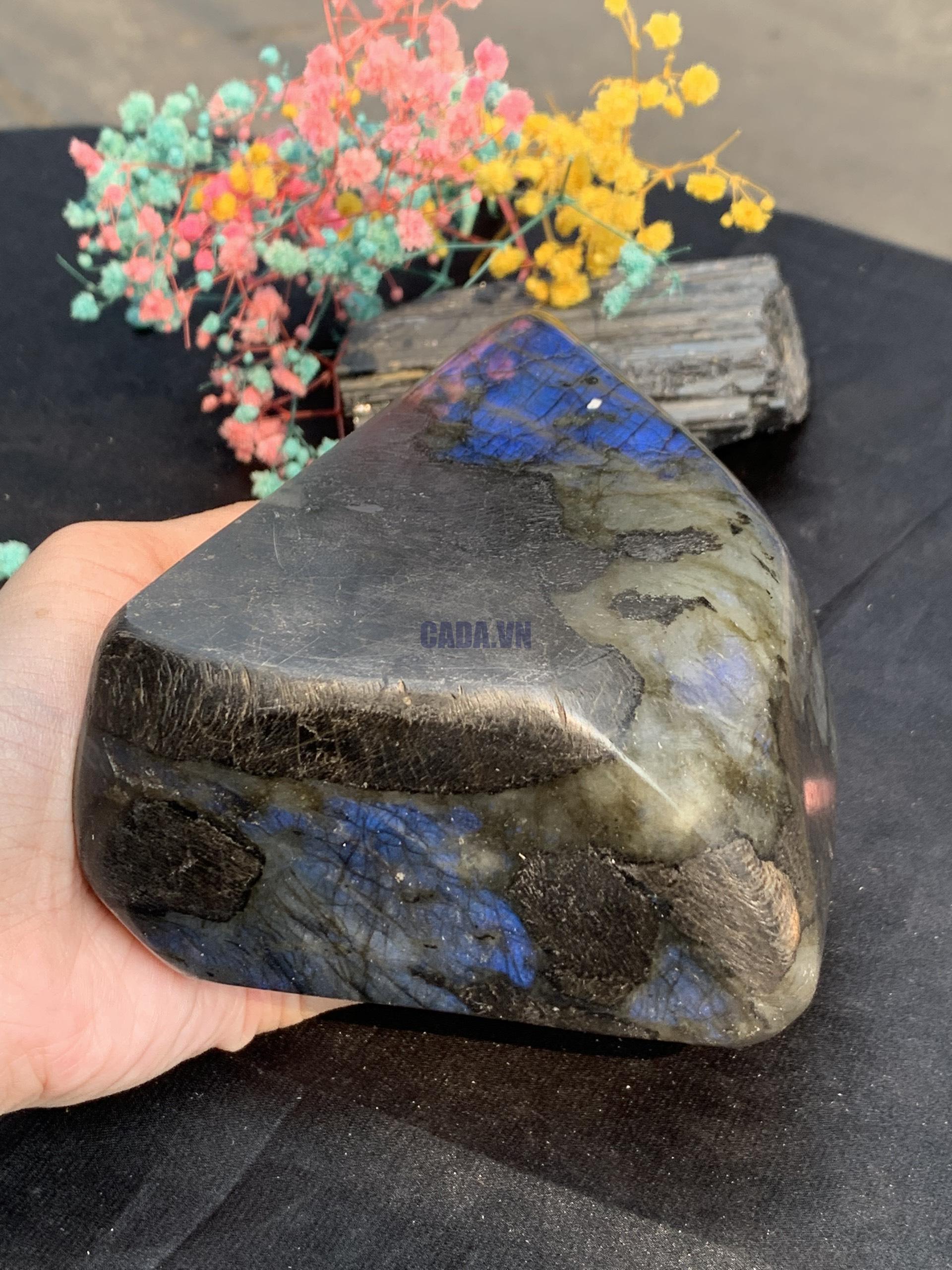 ĐÁ XÀ CỪ – HẮC NGUYỆT QUANG – Labradorite (XC199) – KL: 1,334KG