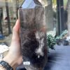 TRỤ THẠCH ANH KHÓI – SMOKY QUARTZ POINT (TAK24), KL:2,042KG, KT: 25*8,5CM