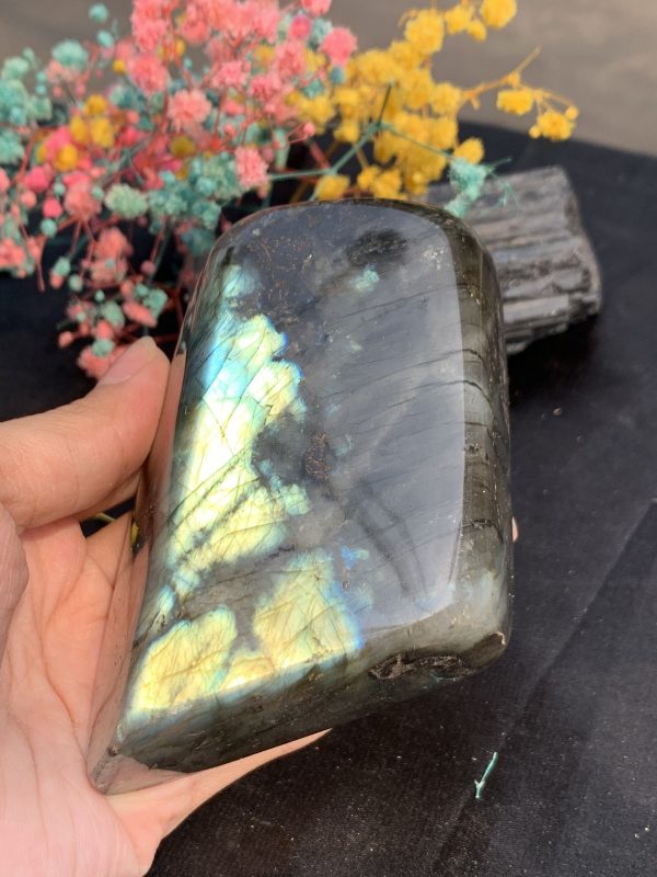 ĐÁ XÀ CỪ – HẮC NGUYỆT QUANG – Labradorite (XC200) – KL: 0,394KG