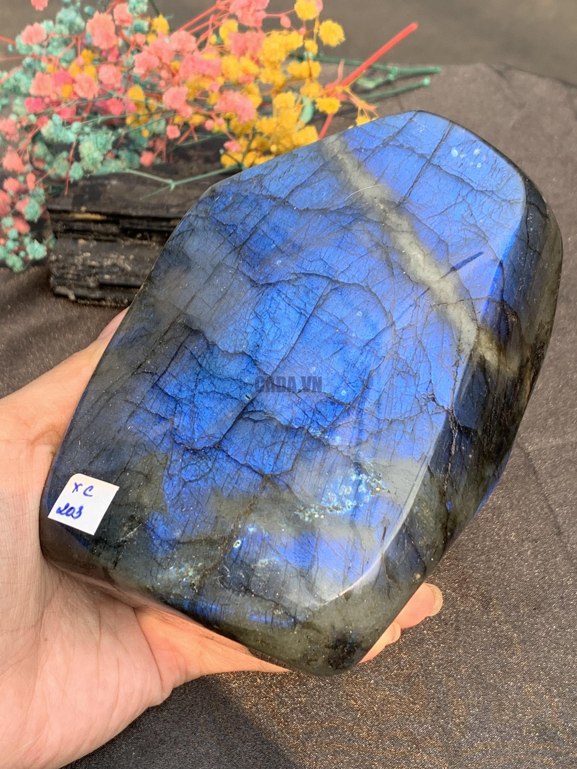 ĐÁ XÀ CỪ – HẮC NGUYỆT QUANG – Labradorite (XC203) – KL: 1,322KG