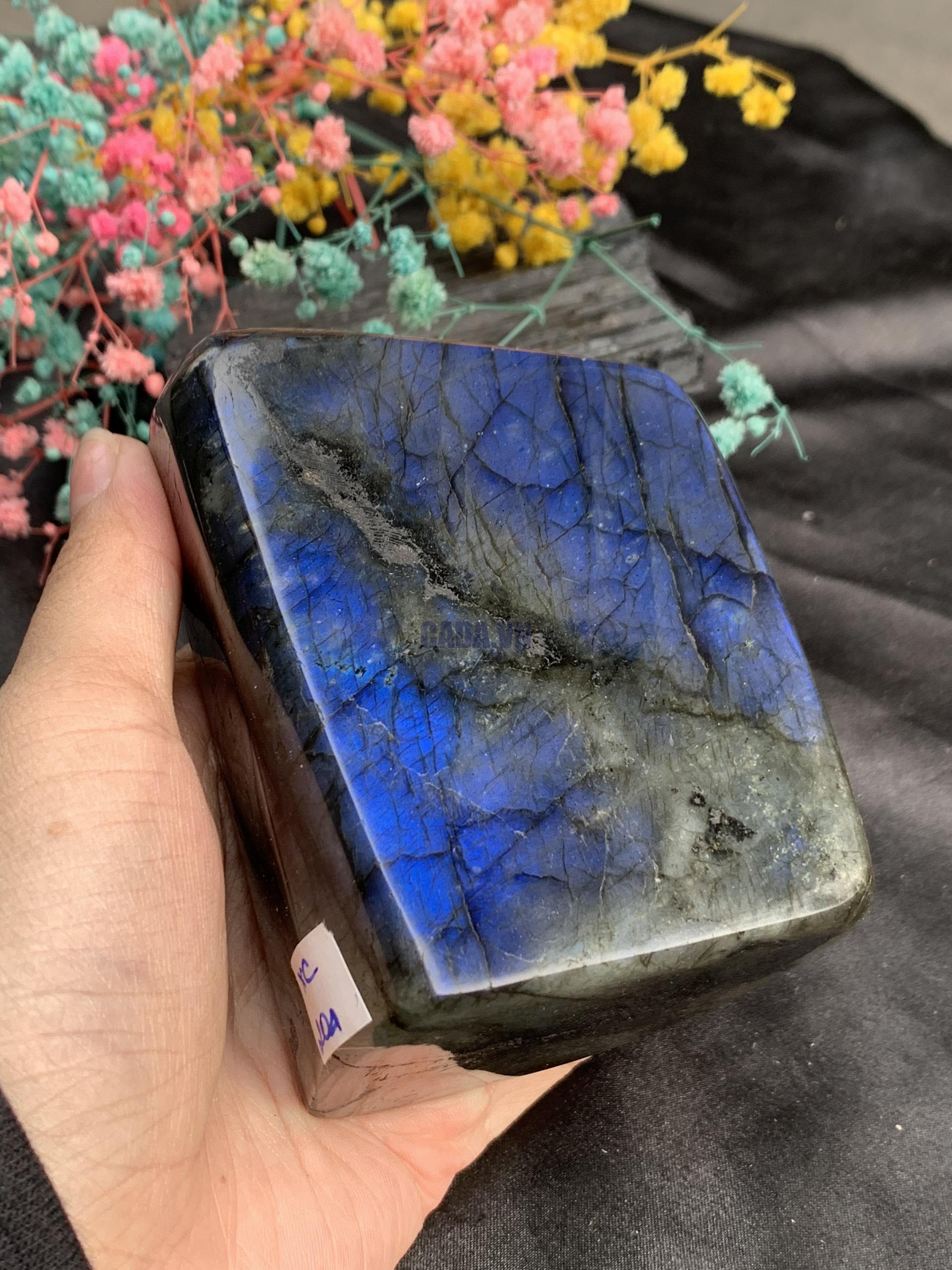 ĐÁ XÀ CỪ – HẮC NGUYỆT QUANG – Labradorite (XC204) – KL: 0,55KG