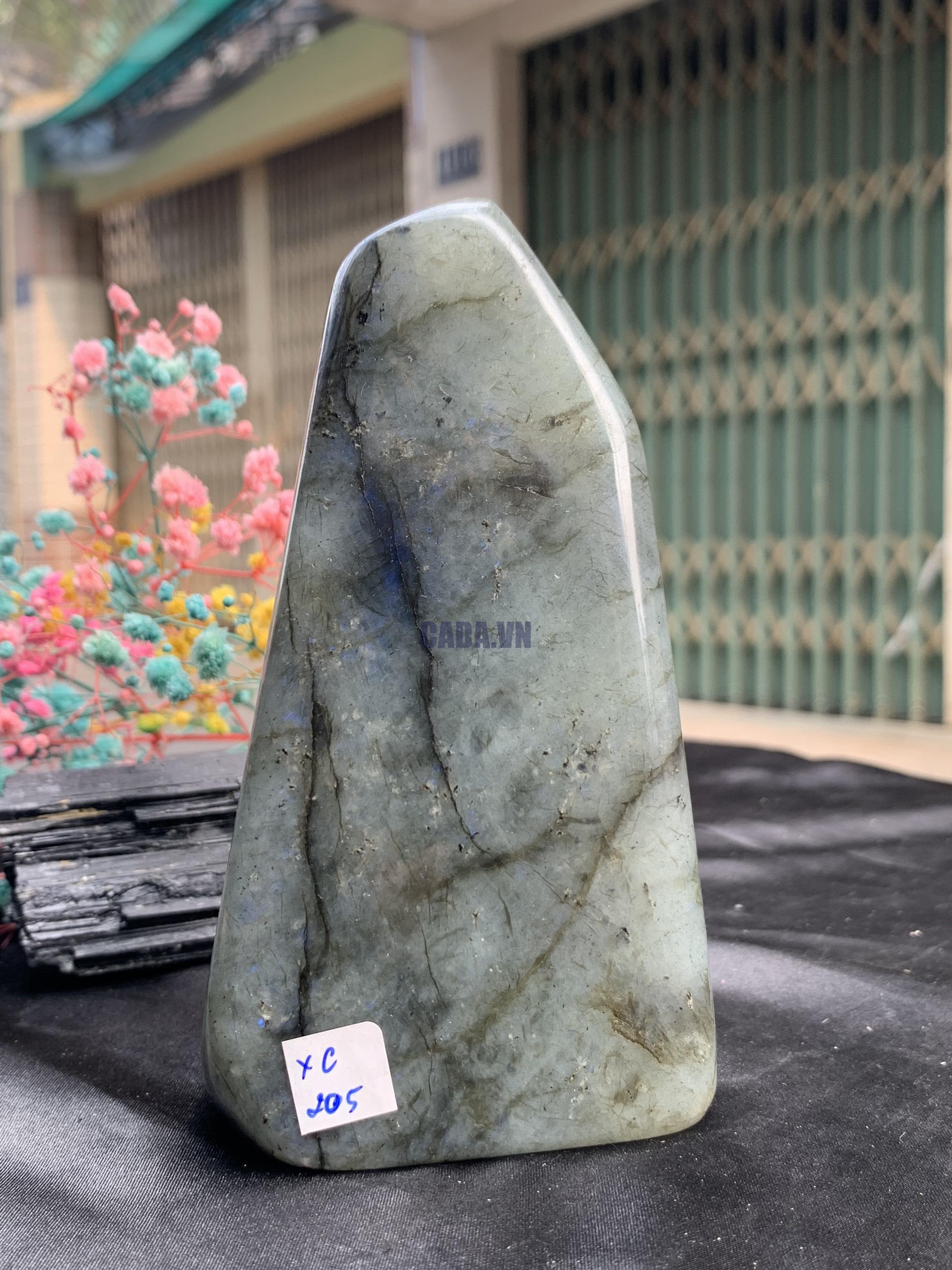 ĐÁ XÀ CỪ – HẮC NGUYỆT QUANG – Labradorite (XC205) – KL: 0,824KG