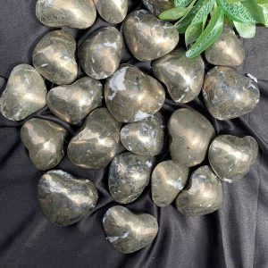 Trái tim đá vàng găm - Pyrite Heart | Đá trang trí, sưu tầm, healing | CADA DECOR