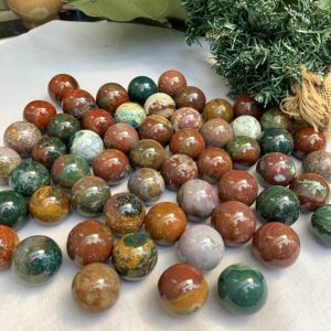 Bi cầu Ocean Jasper | Đá trang trí, sưu tầm, healing | CADA DECOR