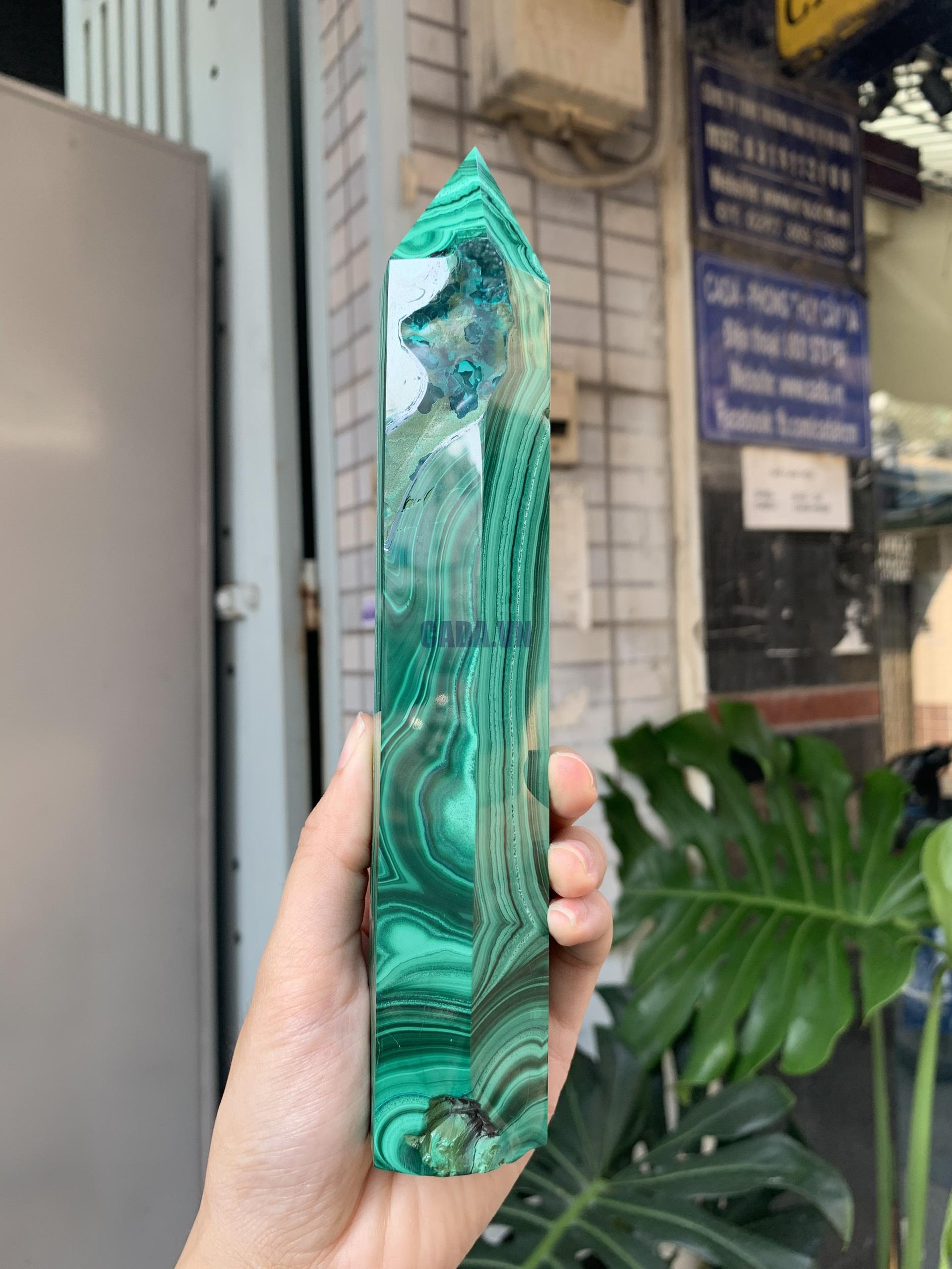 Trụ đá Lông Công - Malachite Point (TLC01) | CADA DECOR