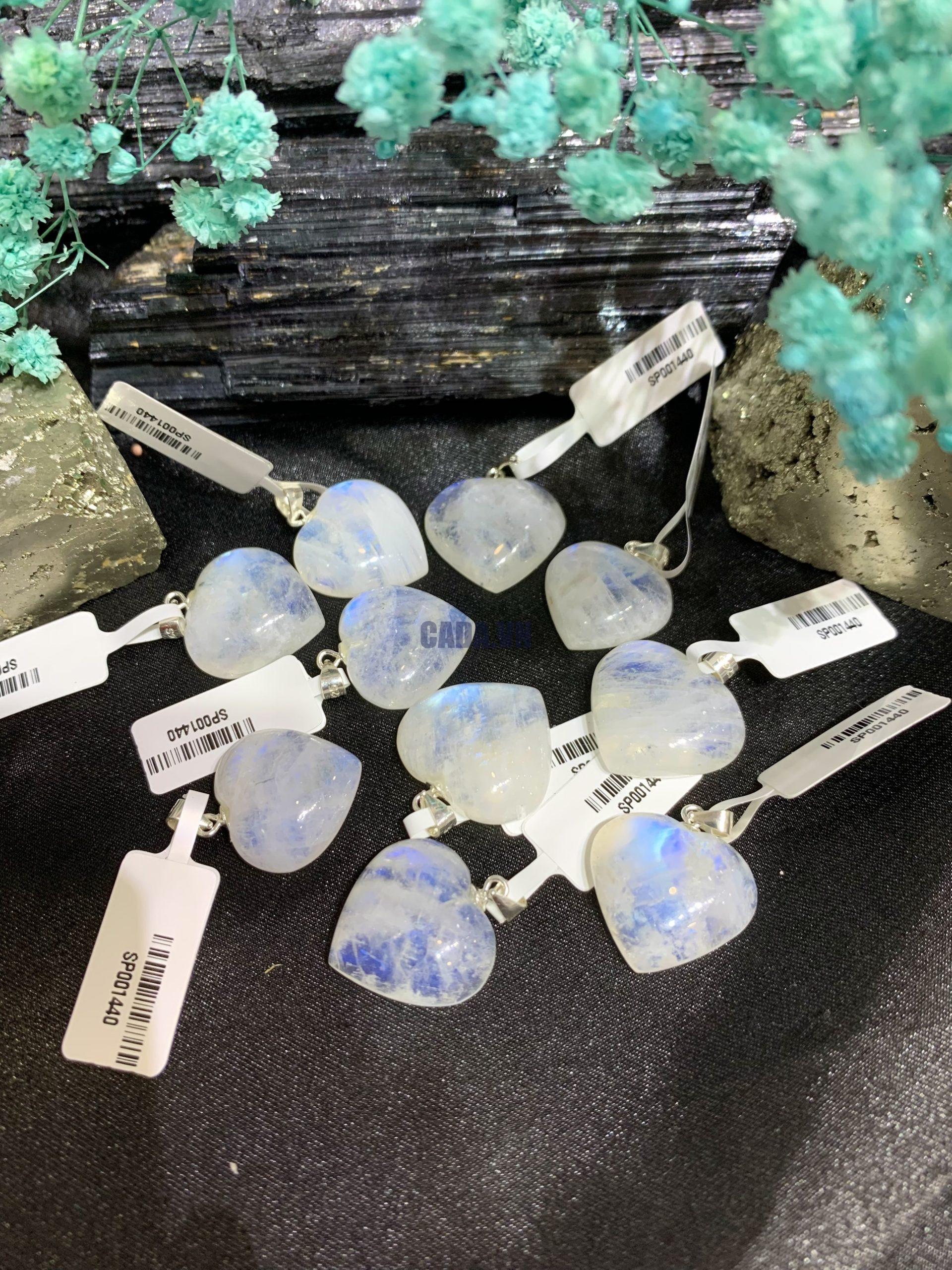 Mặt Trái tim Moonstone | Đá trang trí, sưu tầm, healing | CADA DECOR