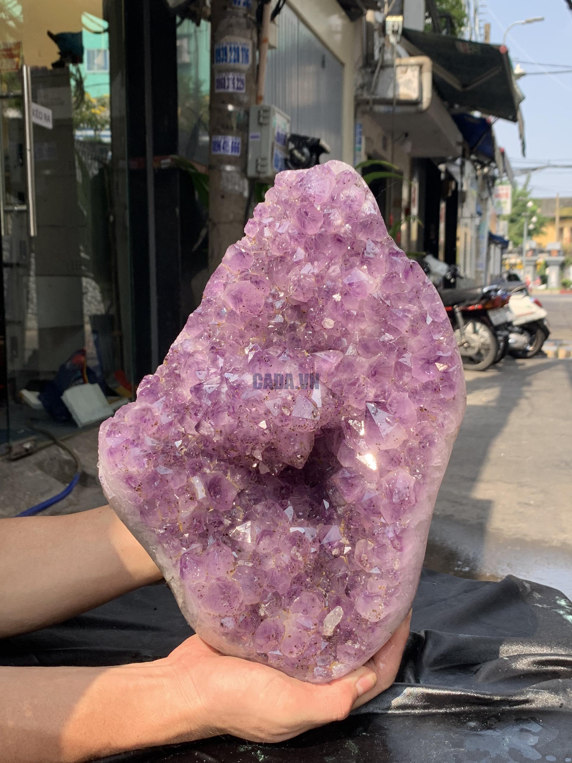 VỈ MẦM THẠCH ANH TÍM (VM34), KT: 32*21CM - KL: 7,1KG | CADA DECOR