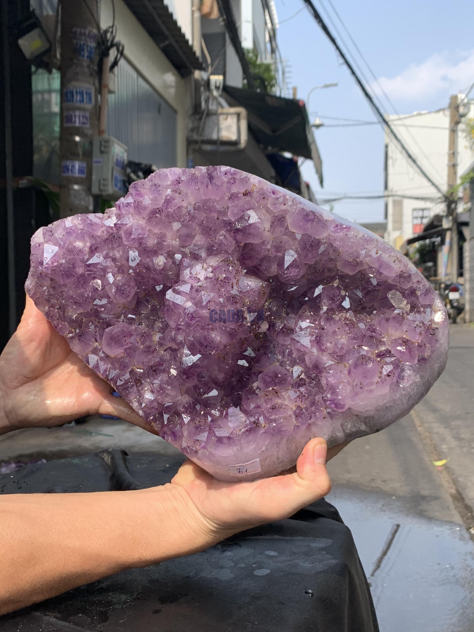 VỈ MẦM THẠCH ANH TÍM (VM34), KT: 32*21CM - KL: 7,1KG | CADA DECOR