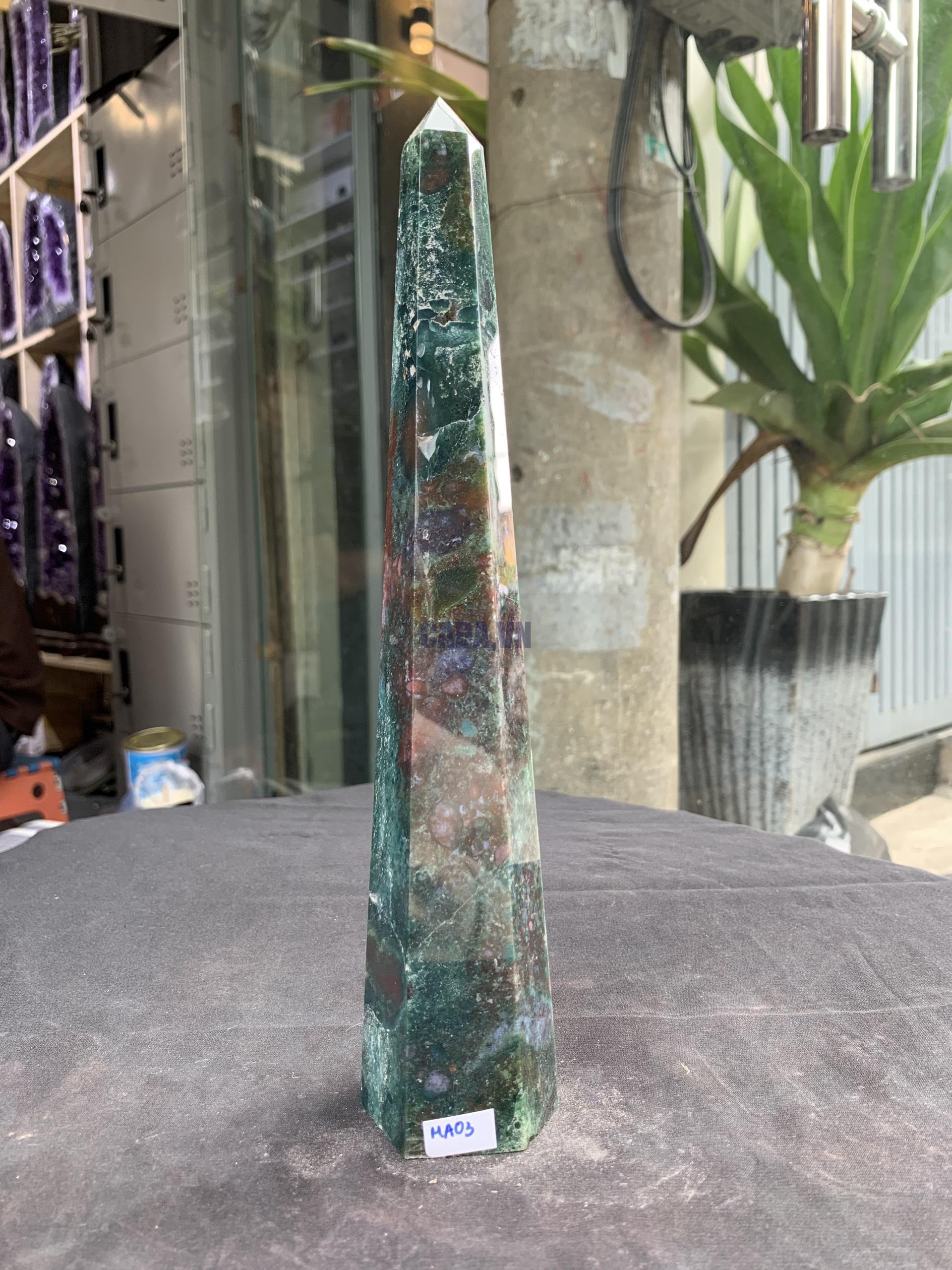TRỤ OCEAN JASPER (MA03), KT 25,5*4,5CM, KL 528GRAM| CADA DECOR