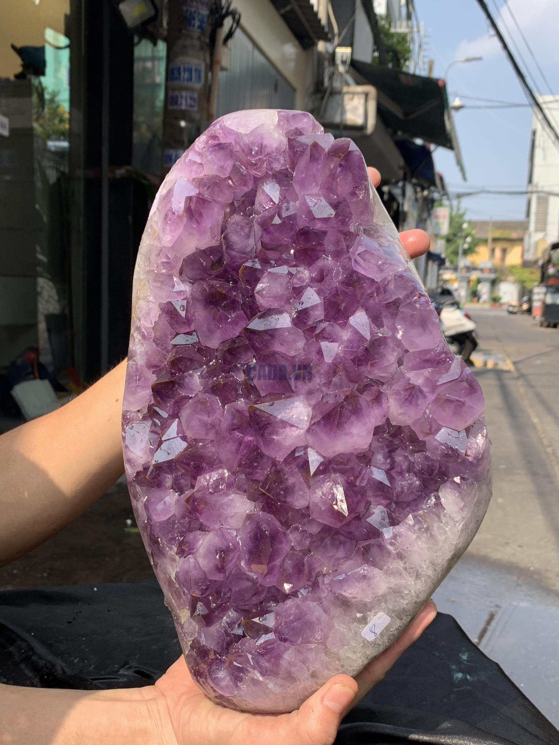 VỈ MẦM THẠCH ANH TÍM (VM35), KT: 32*20CM - KL: 8,15KG | CADA DECOR