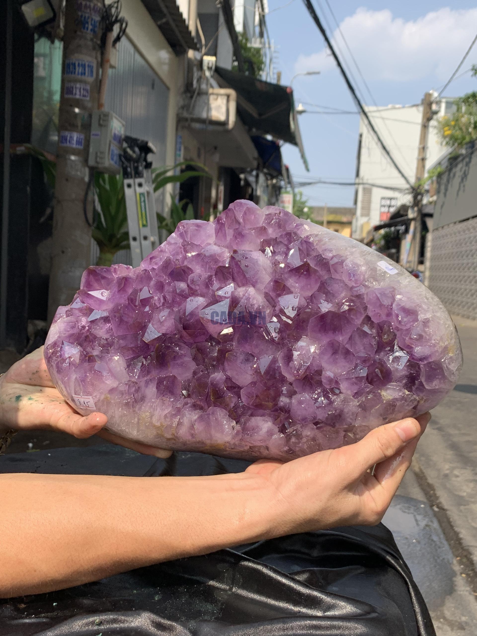 VỈ MẦM THẠCH ANH TÍM (VM35), KT: 32*20CM - KL: 8,15KG | CADA DECOR