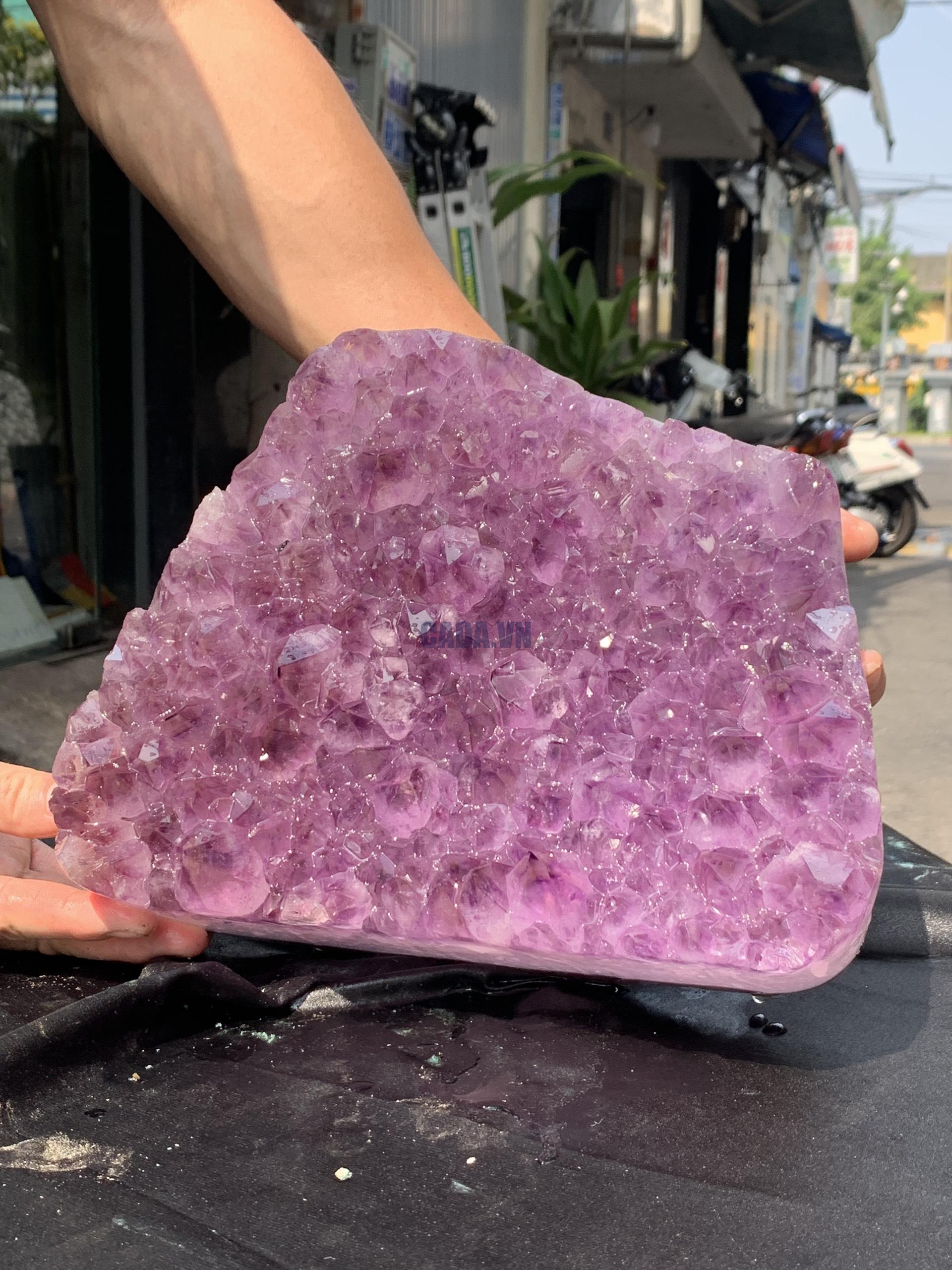 VỈ MẦM THẠCH ANH TÍM (VM37), KT: 26*20CM - KL: 7,8KG | CADA DECOR