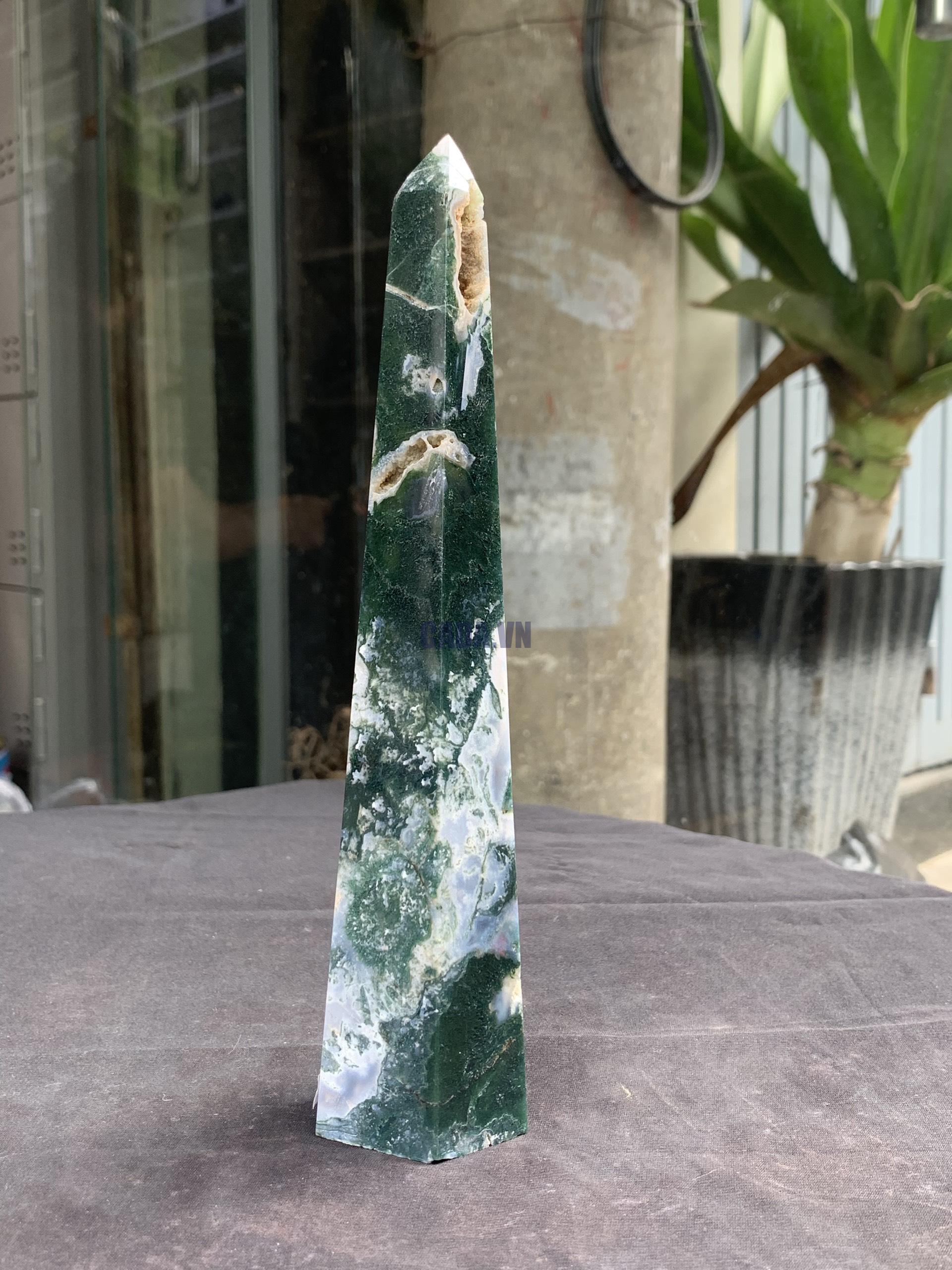 Trụ MOSS AGATE (MA19), KL 482GRAM| CADA DECOR