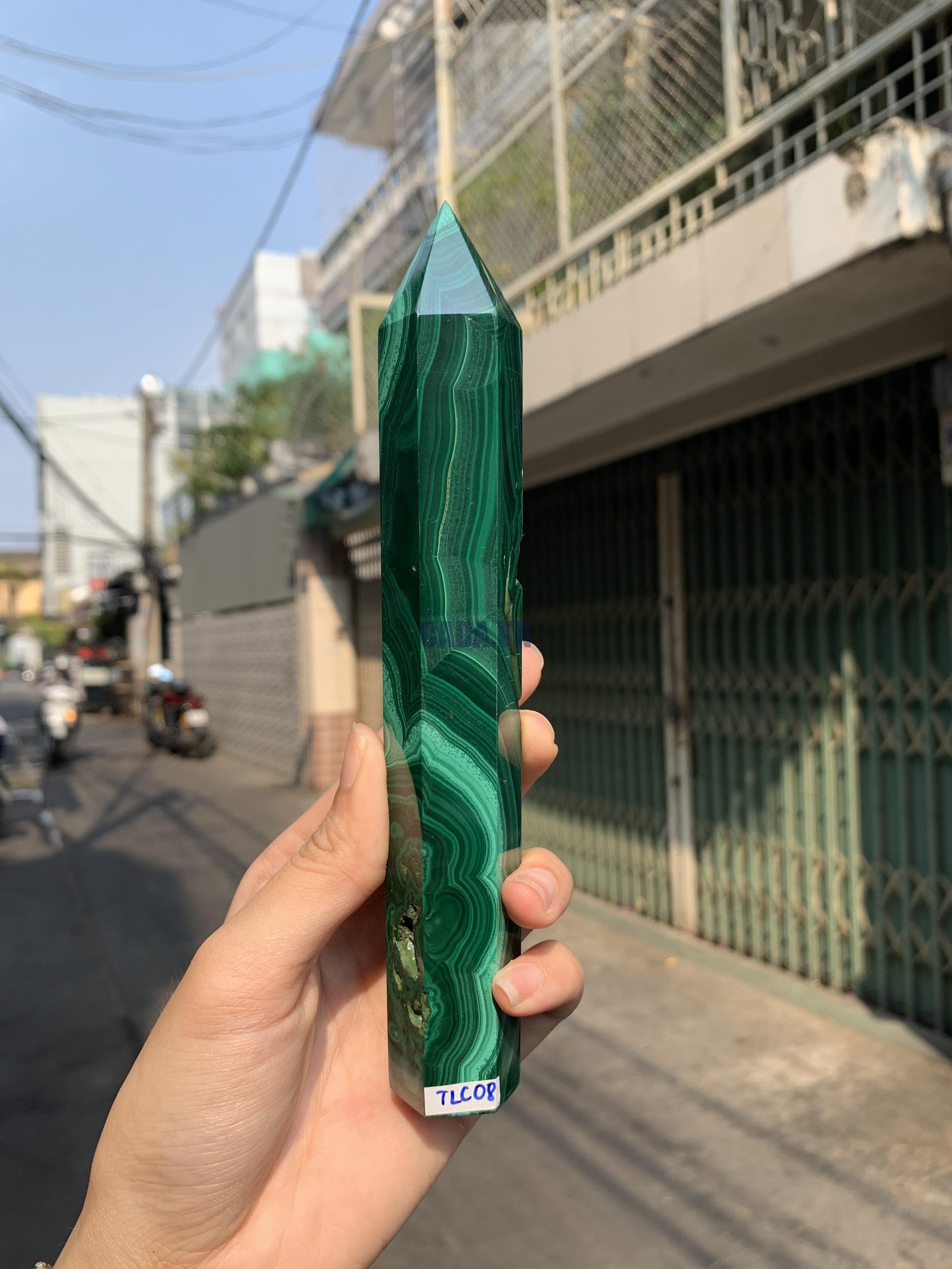 Trụ đá Lông Công - Malachite Point (TLC08) | CADA DECOR