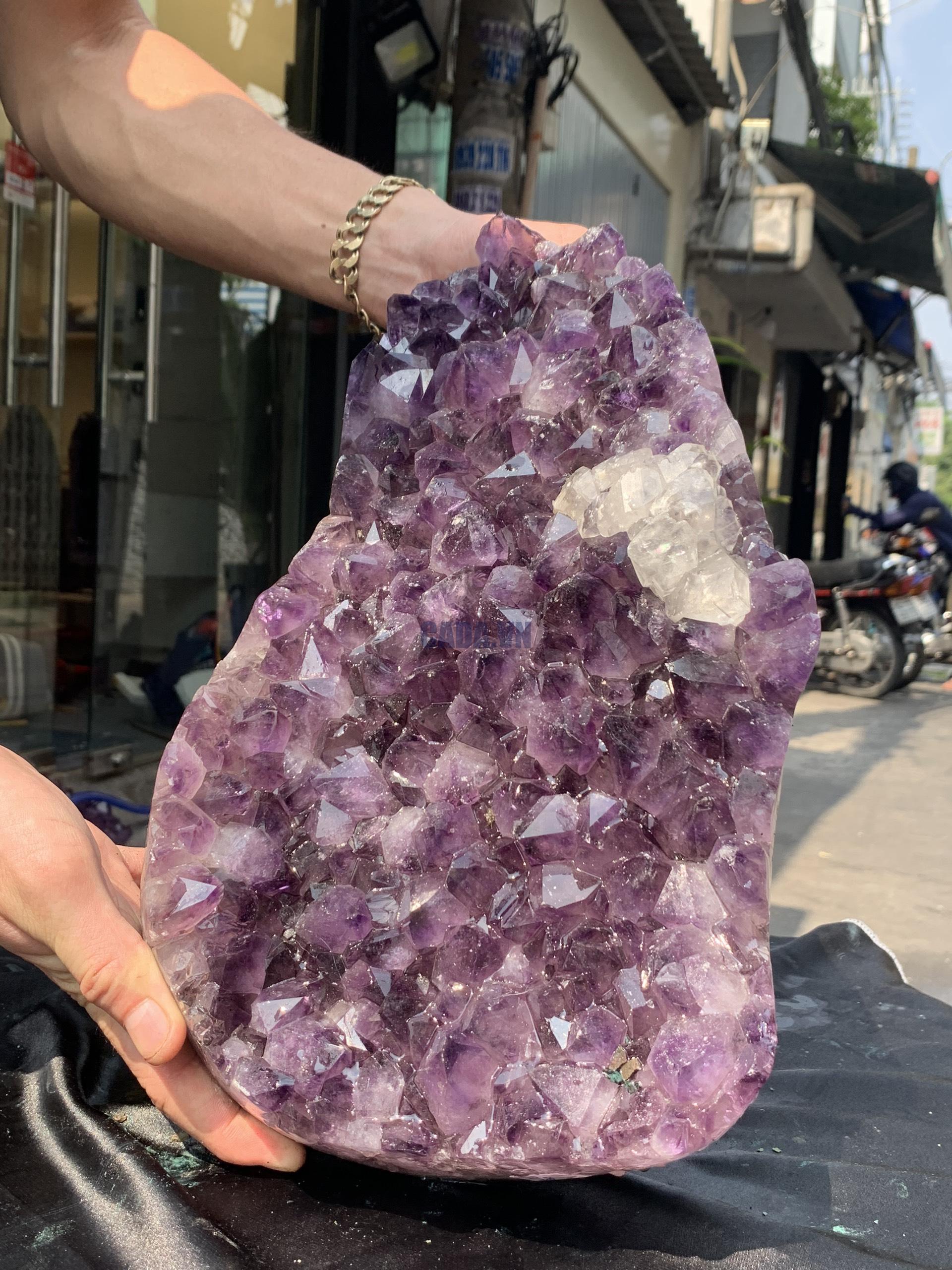 VỈ MẦM THẠCH ANH TÍM (VM44), KT: 35*22CM - KL: 9,8KG | CADA DECOR