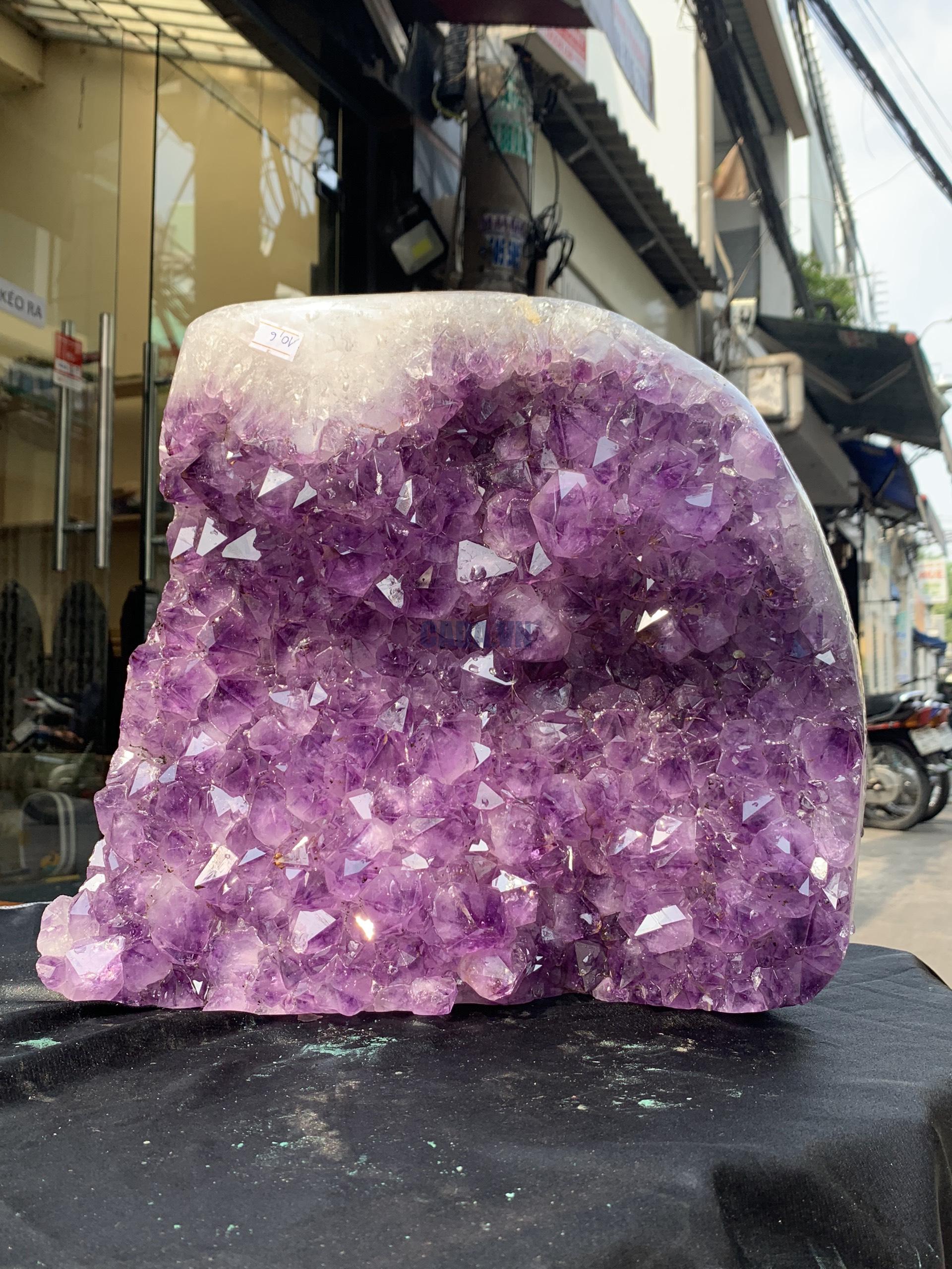 VỈ MẦM THẠCH ANH TÍM (VM46), KT: 18*30CM - KL: 10,6KG | CADA DECOR