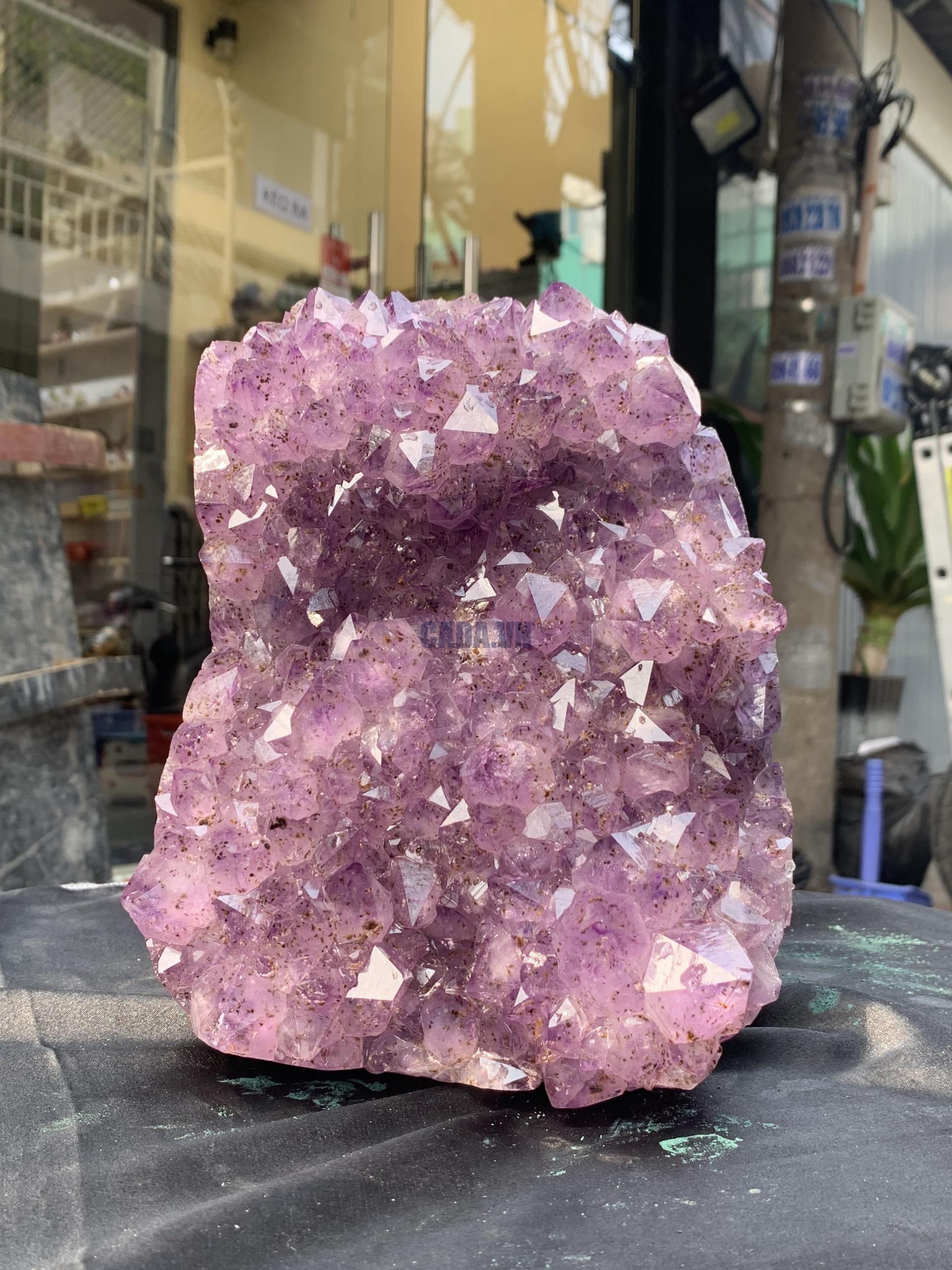 VỈ MẦM THẠCH ANH TÍM (VM48), KT: 24*17CM - KL: 5,1KG | CADA DECOR