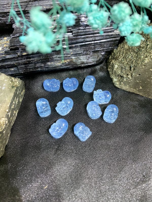Mặt Tỳ hưu Aquamarine | Đá trang trí, sưu tầm, healing | CADA DECOR