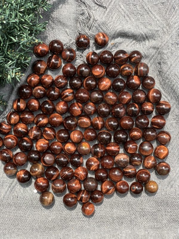 Bi cầu Red Tiger Eye | Đá trang trí, sưu tầm, healing | CADA DECOR
