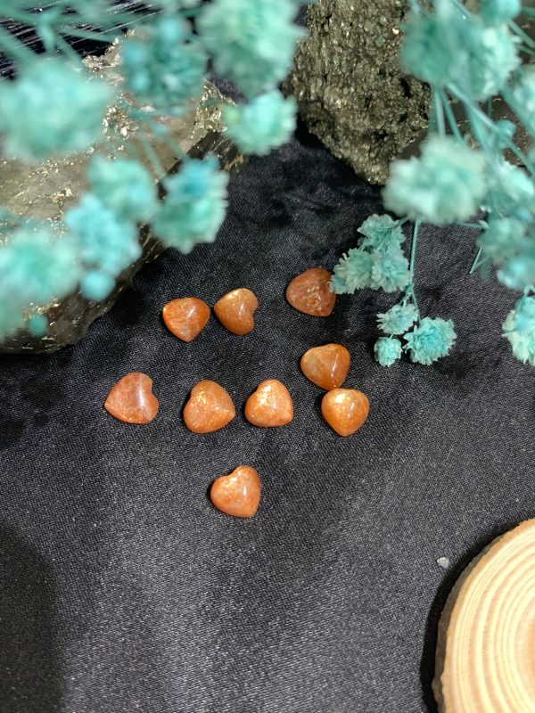 Mặt Trái tim Sunstone | Đá trang trí, sưu tầm, healing | CADA DECOR