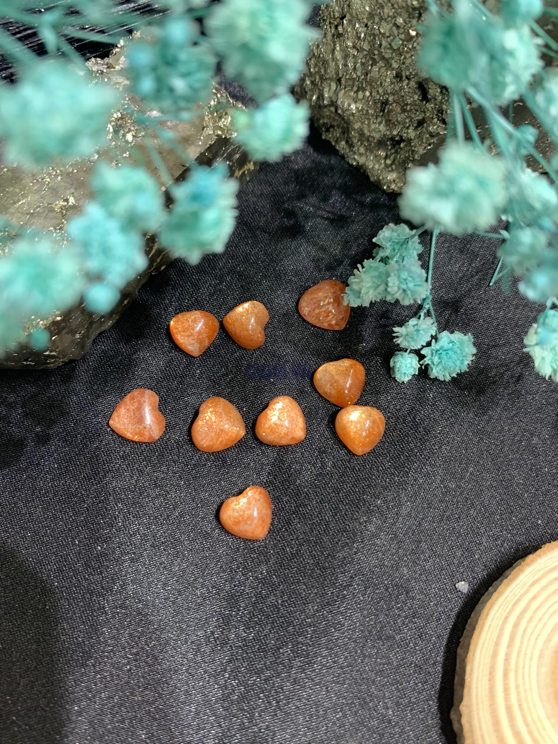 Mặt Trái tim Sunstone | Đá trang trí, sưu tầm, healing | CADA DECOR