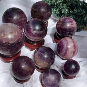 Bi cầu Purple Fluorite | Đá trang trí, sưu tầm, healing | CADA DECOR