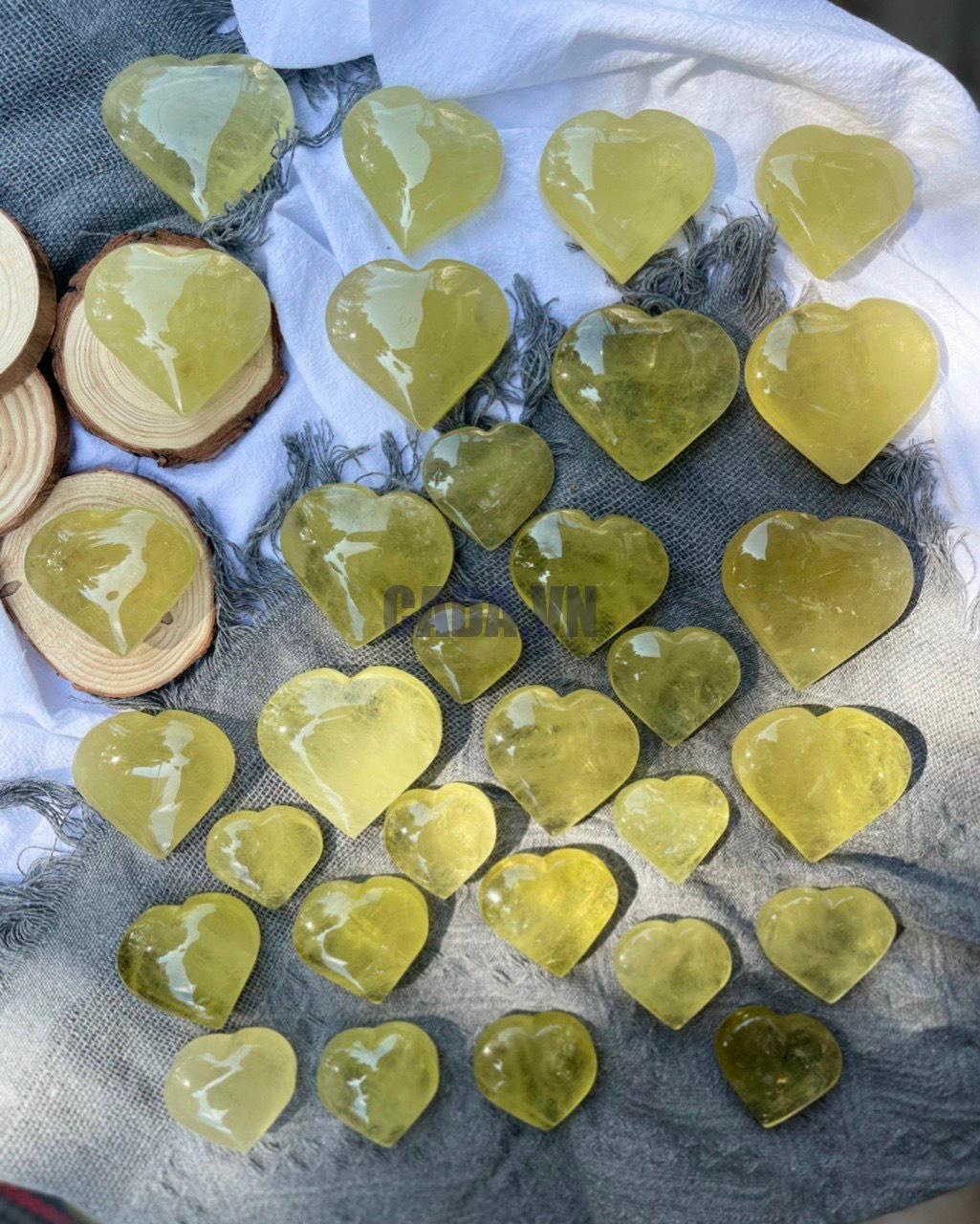 Citrine Heart | Đá trang trí, sưu tầm, healing | CADA DECOR