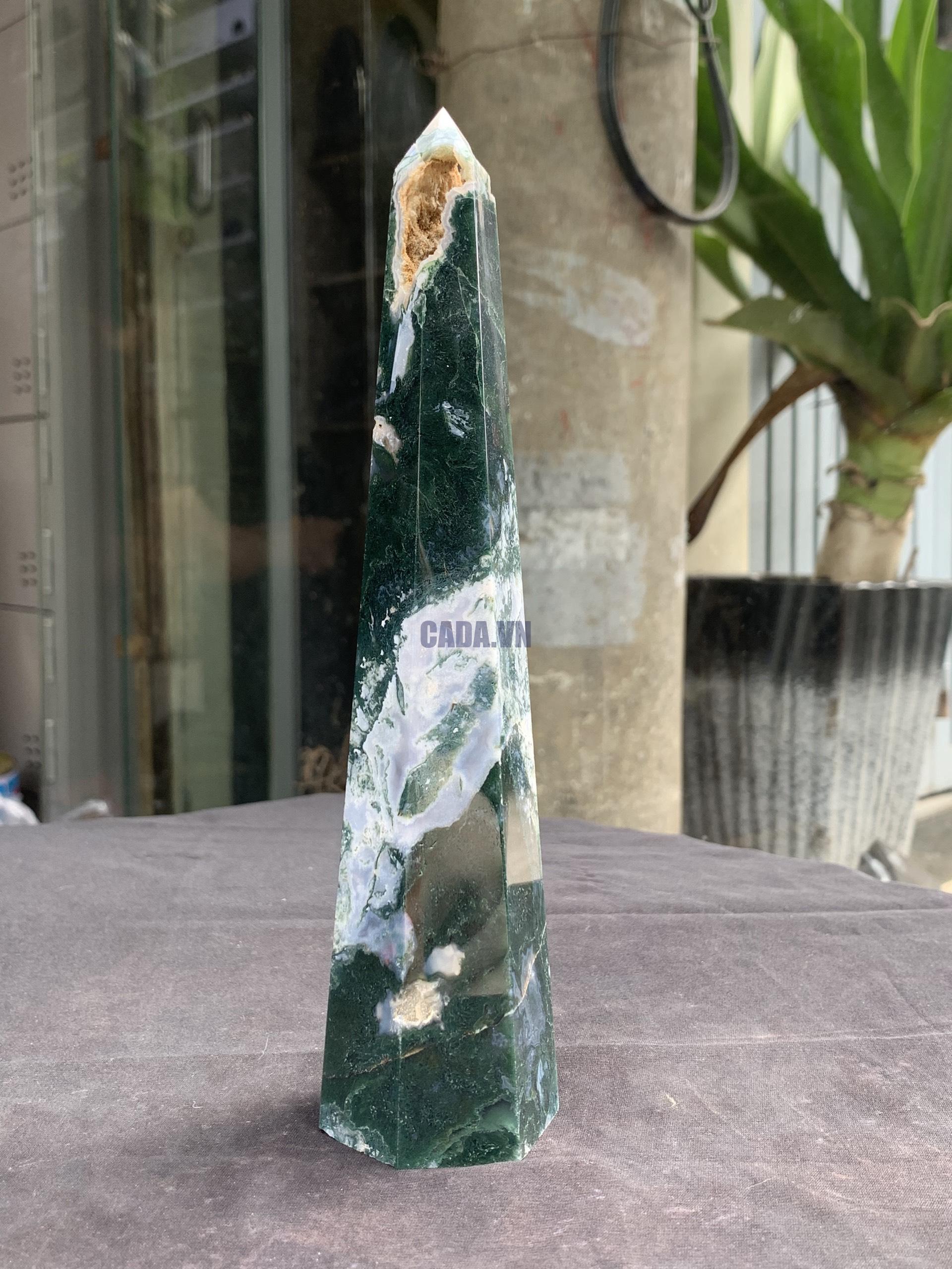 Trụ MOSS AGATE (MA19), KL 482GRAM| CADA DECOR