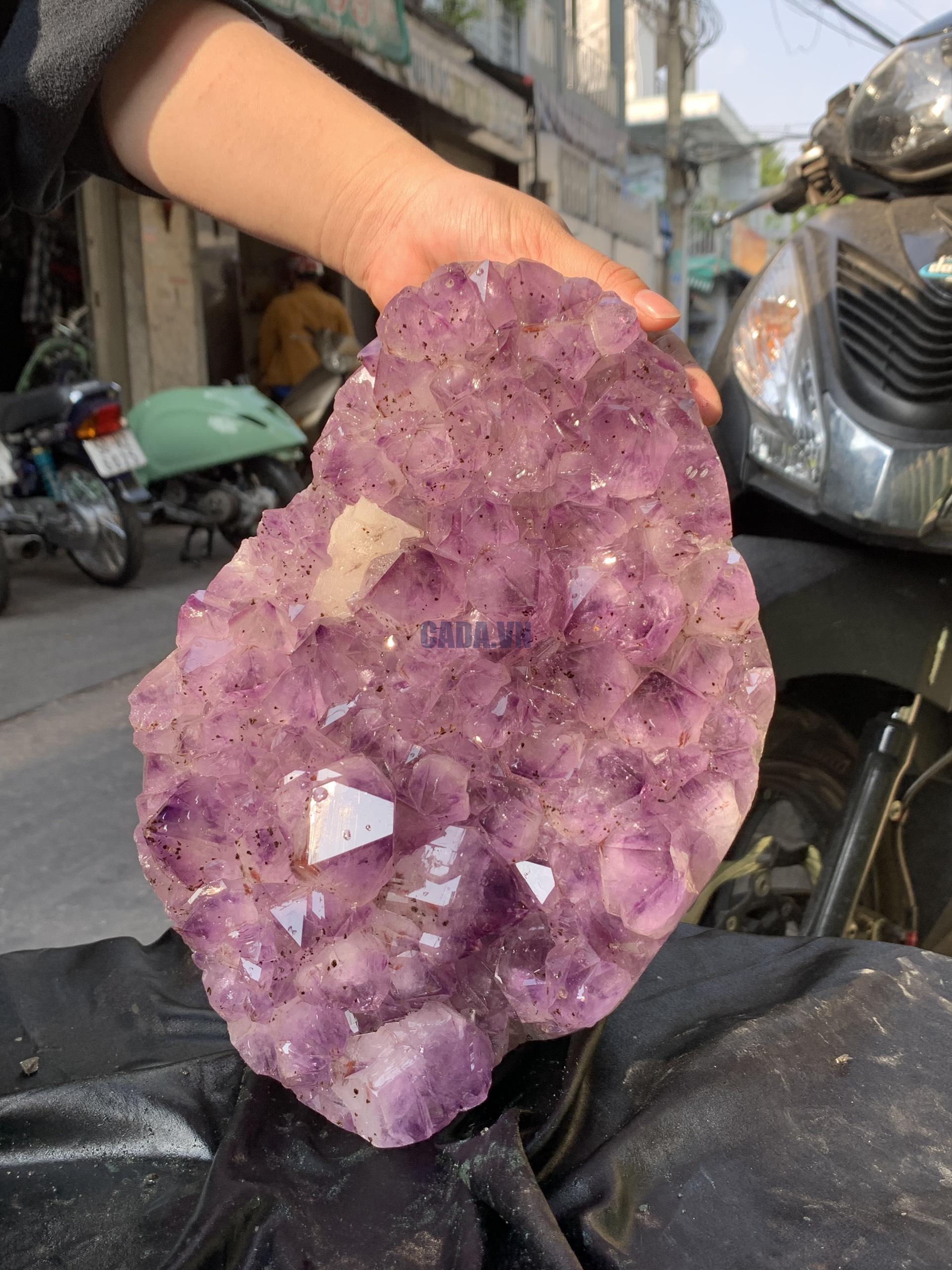 VỈ MẦM THẠCH ANH TÍM (VM66), KT: 27*18CM - KL: 5,4KG | CADA DECOR