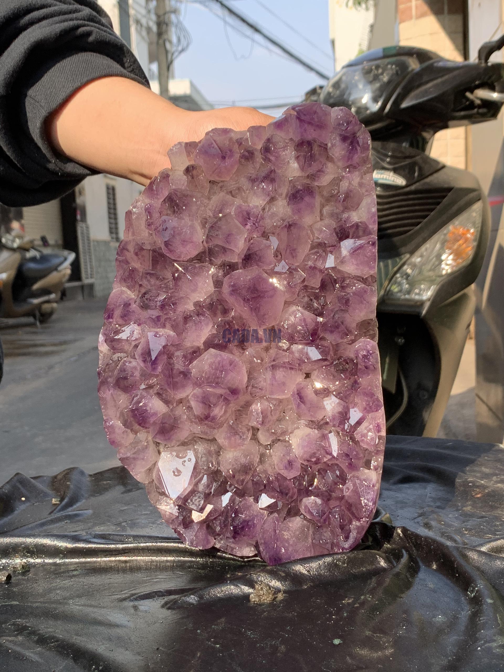 VỈ MẦM THẠCH ANH TÍM (VM70), KT: 26*17CM - KL: 5,625KG | CADA DECOR