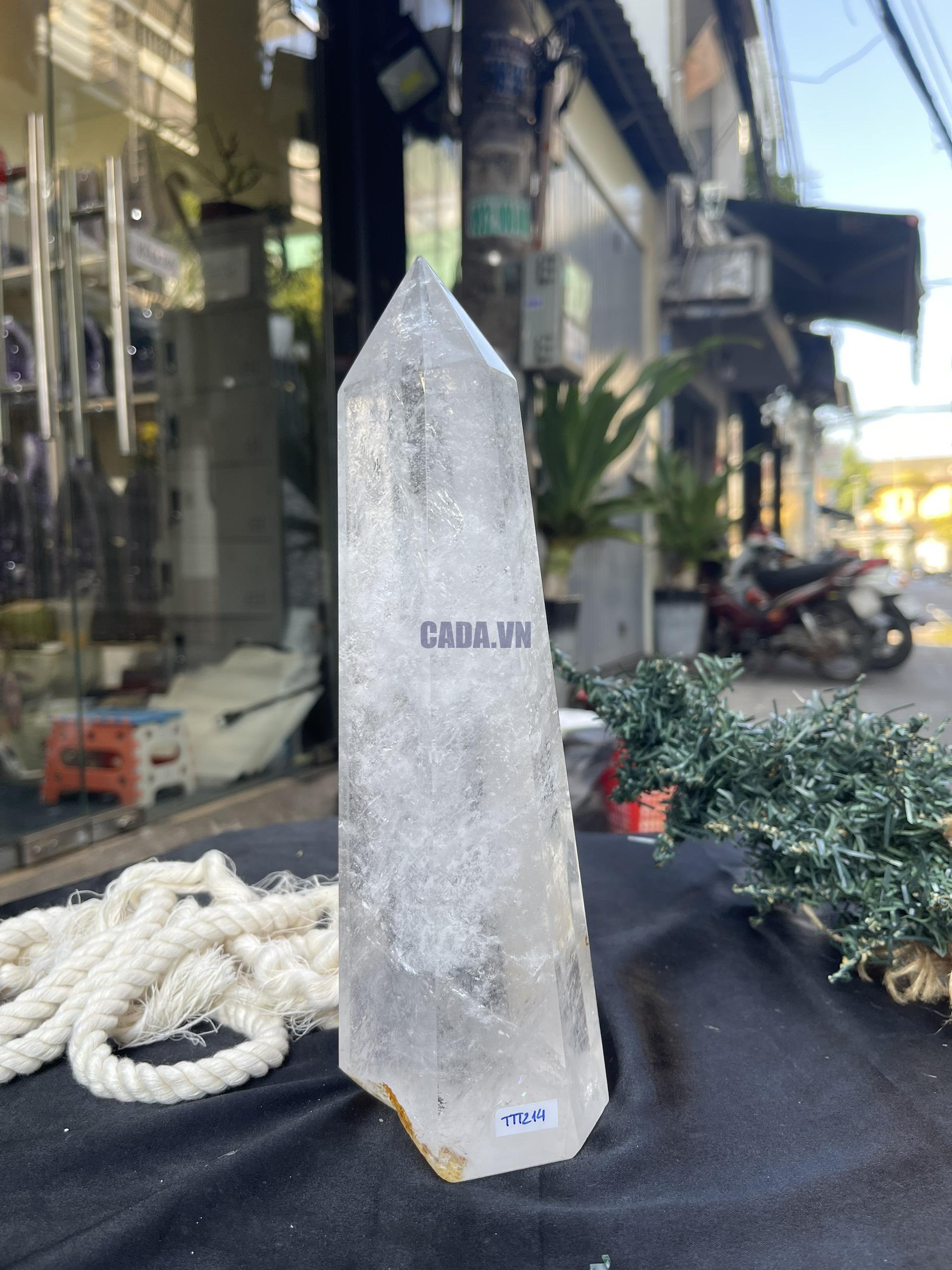 Trụ Thạch Anh Trắng trong – Clear Quartz Point, KL:1,68KG (TTT214)