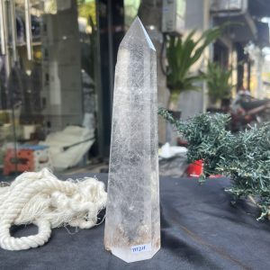 Trụ Thạch Anh Trắng trong – Clear Quartz Point, KL: 0,592KG (TTT211)