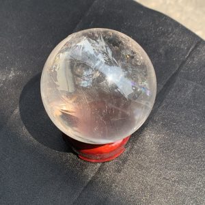 QUẢ CẦU THẠCH ANH TRẮNG (BTR87) ĐK: 6,6CM - KL: 394GRAM | CADA DECOR