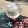 QUẢ CẦU THẠCH ANH TRẮNG (BTR91) ĐK: 8,8CM - KL: 936GRAM | CADA DECOR