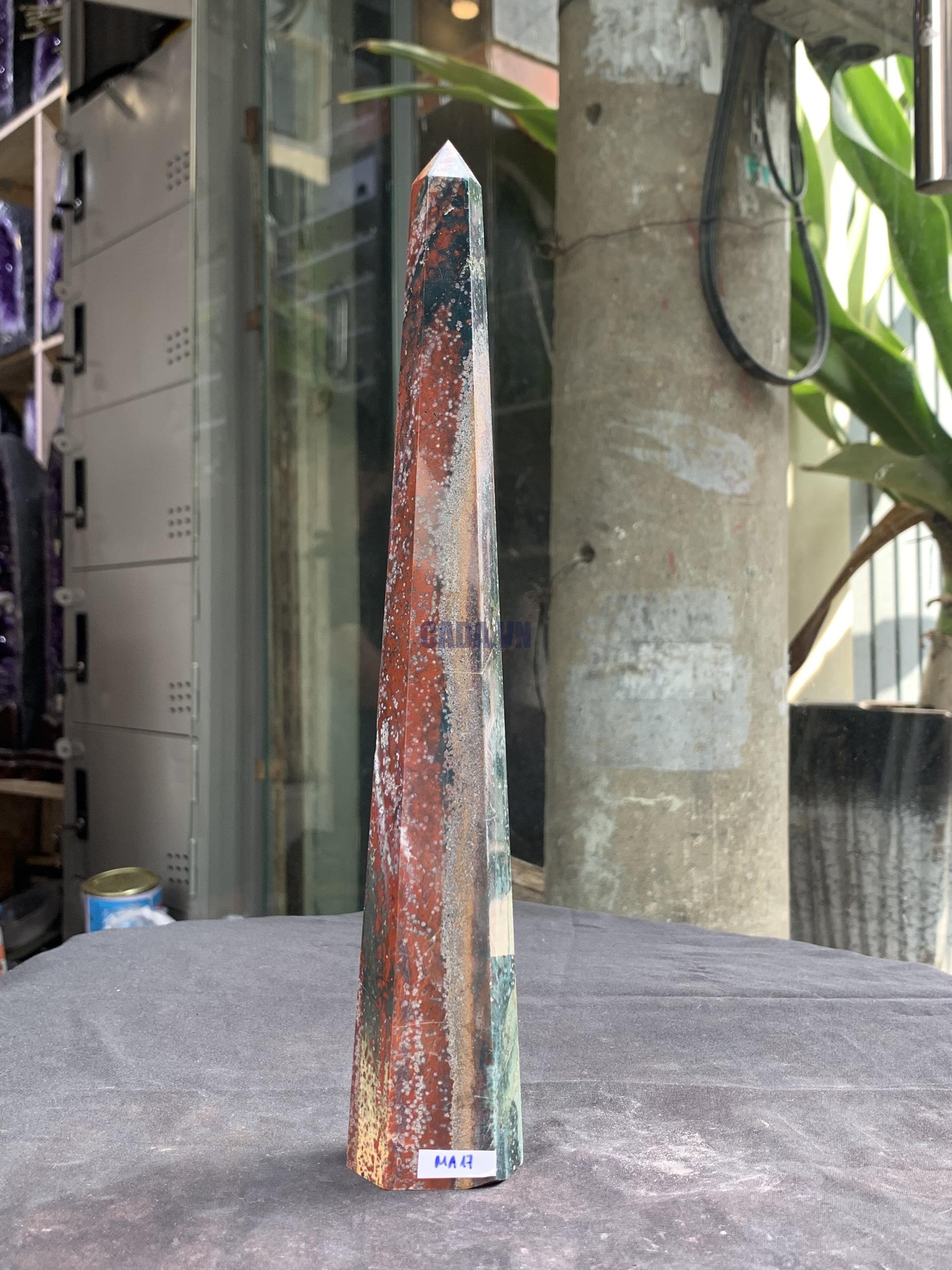 TRỤ OCEAN JASPER (MA17), KT 27*4CM, KL 474GRAM| CADA DECOR