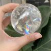 QUẢ CẦU THẠCH ANH TRẮNG (BTR94) ĐK: 6,6CM – KL: 396GRAM | CADA DECOR