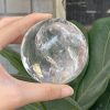 QUẢ CẦU THẠCH ANH TRẮNG (BTR95) ĐK: 7,1CM – KL: 494GRAM | CADA DECOR