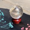 QUẢ CẦU THẠCH ANH TRẮNG (BTR96) ĐK: 6,2CM – KL: 344GRAM | CADA DECOR