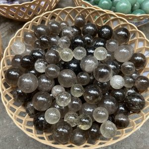 Bi cầu Smoky Quartz | Đá trang trí, sưu tầm, healing | CADA DECOR