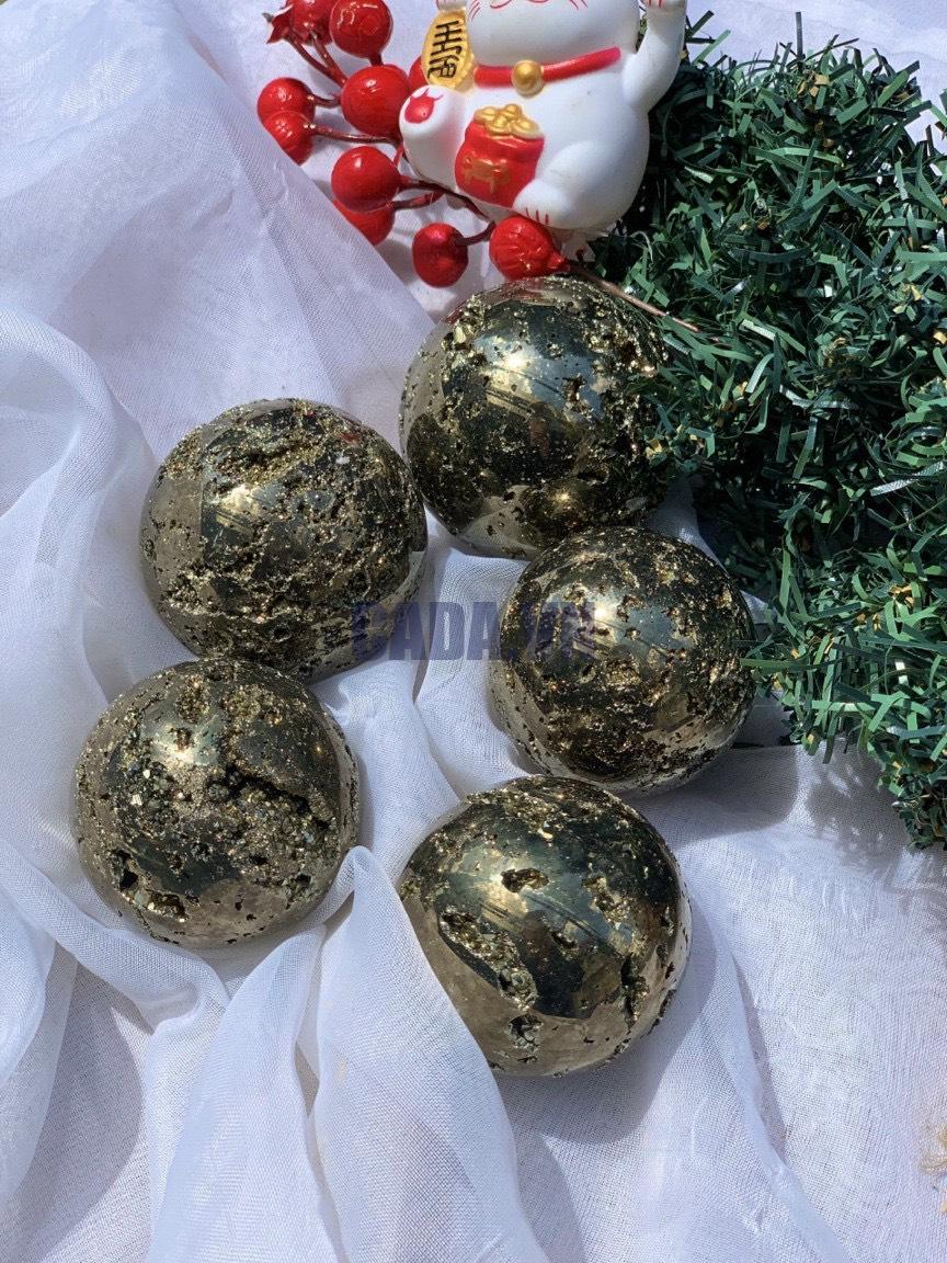 Bi cầu Pyrite | Đá trang trí, sưu tầm, healing | CADA DECOR