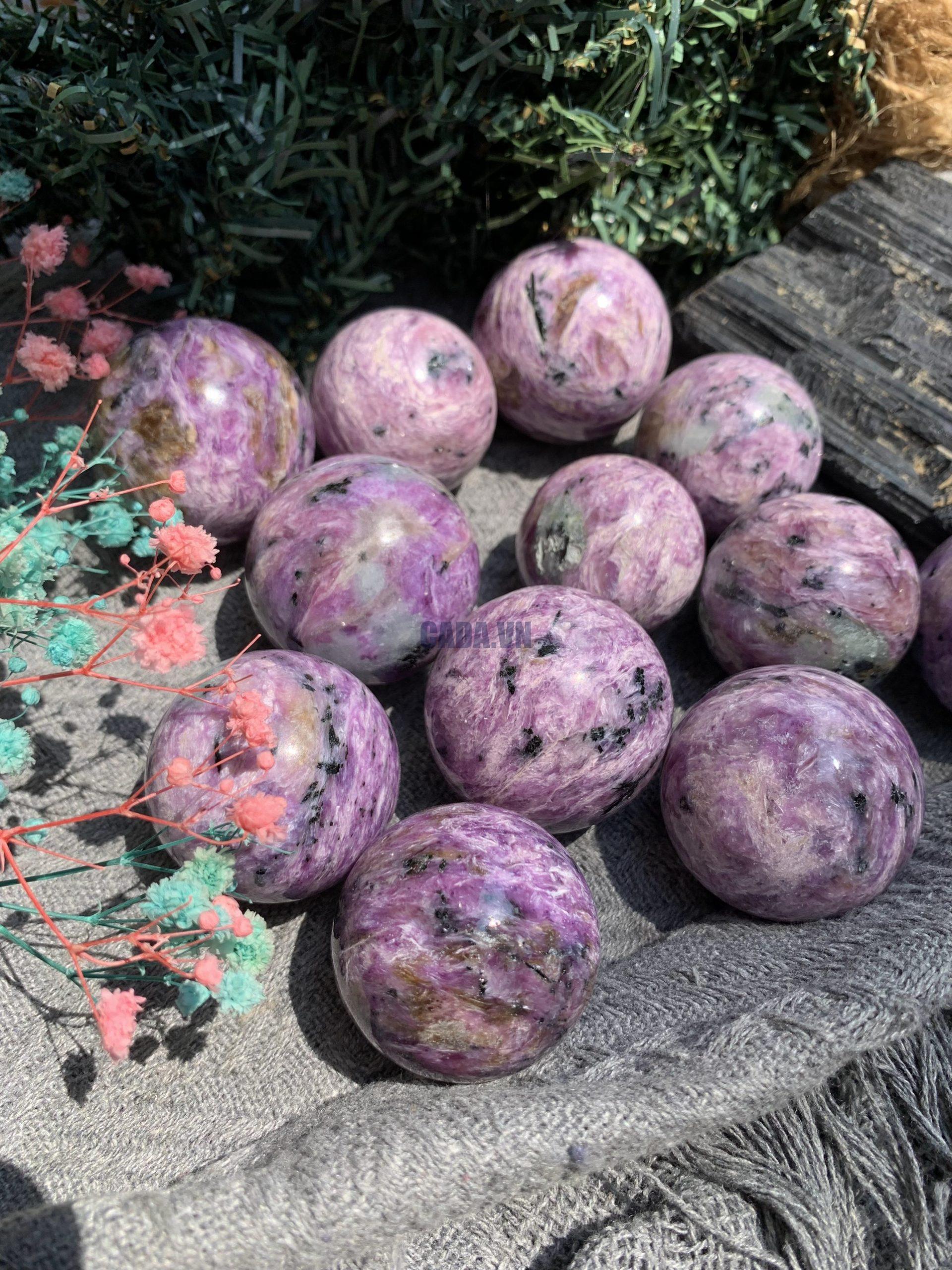 Charoite Sphere | Đá trang trí, sưu tầm, healing | CADA DECOR