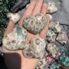 Russian Flower Agate Heart | Đá trang trí, sưu tầm, healing | CADA DECOR